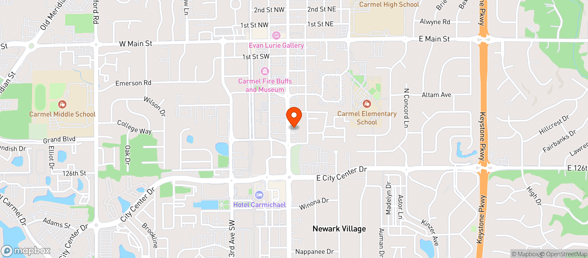 Map showing Circle K #2368