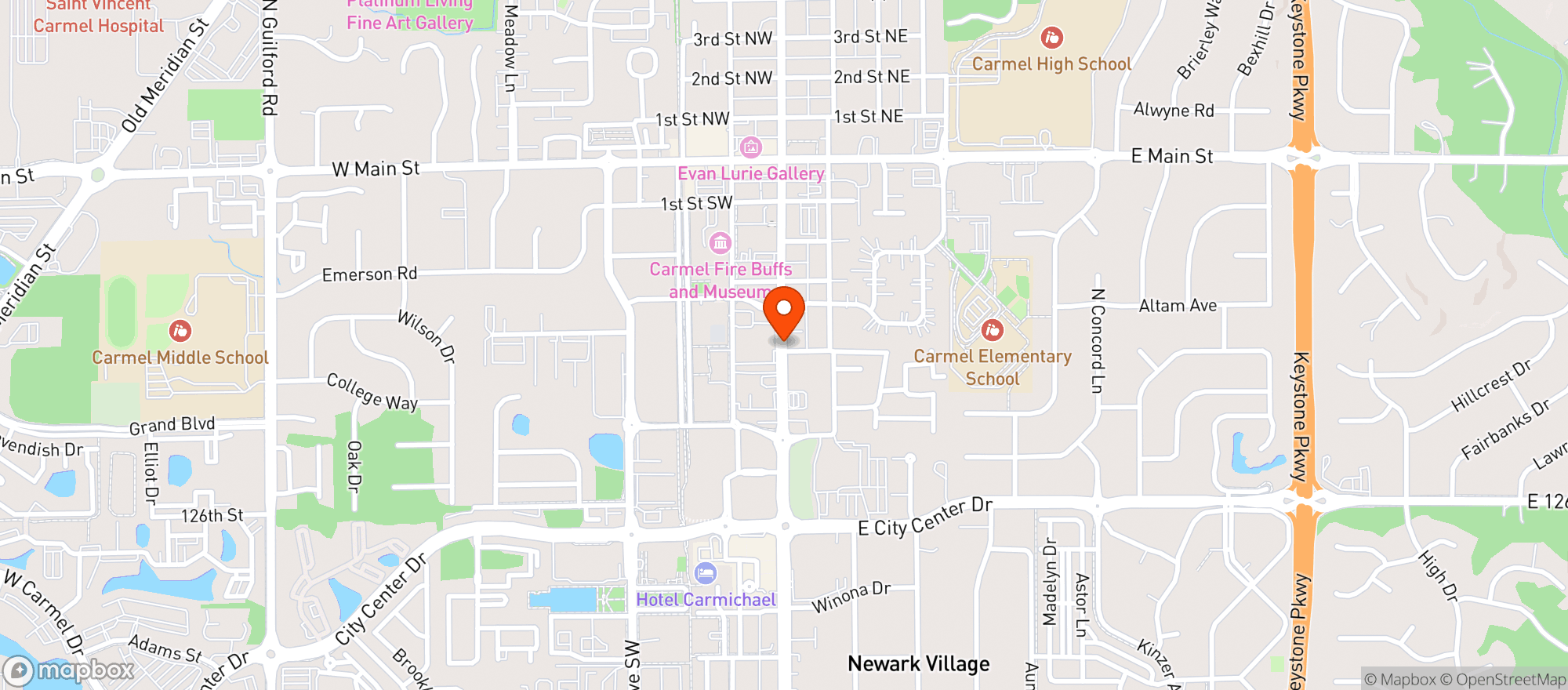 Map showing Payless Liquors
