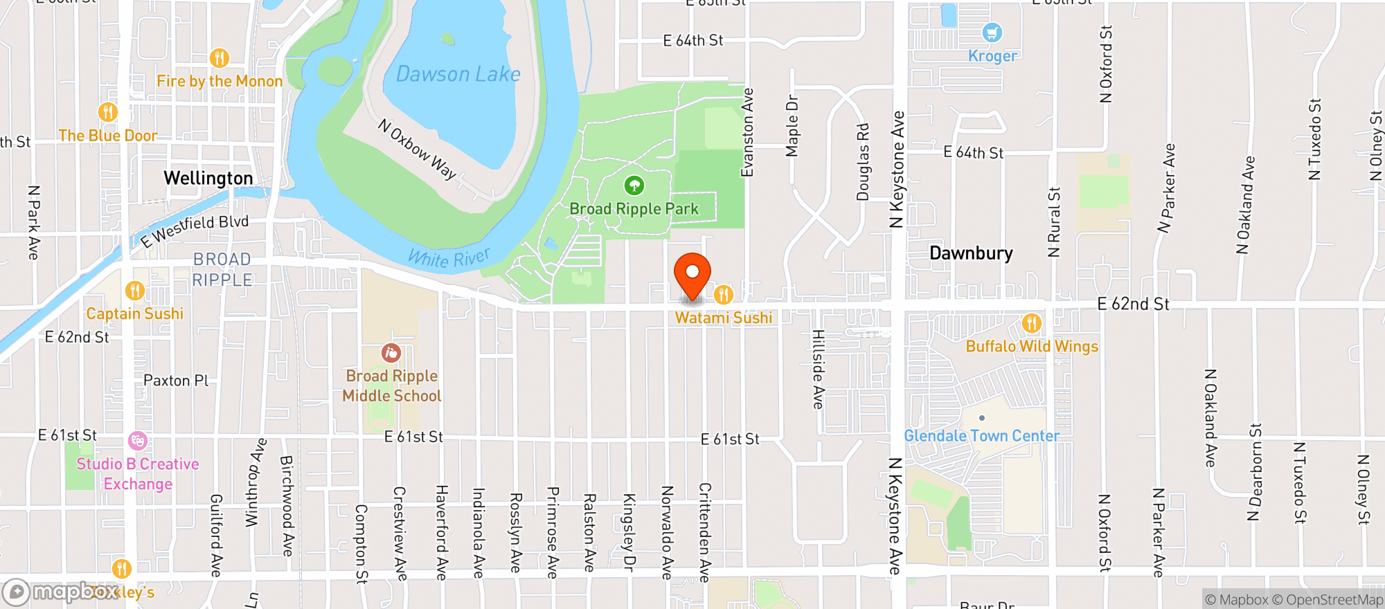 Map showing Luciana Mexican Resturant