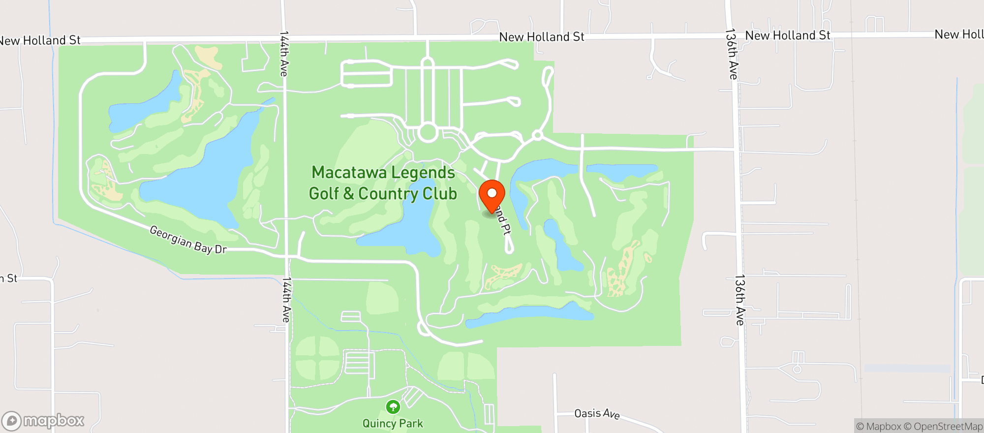 Map showing Macatawa Legends Golf & Cc
