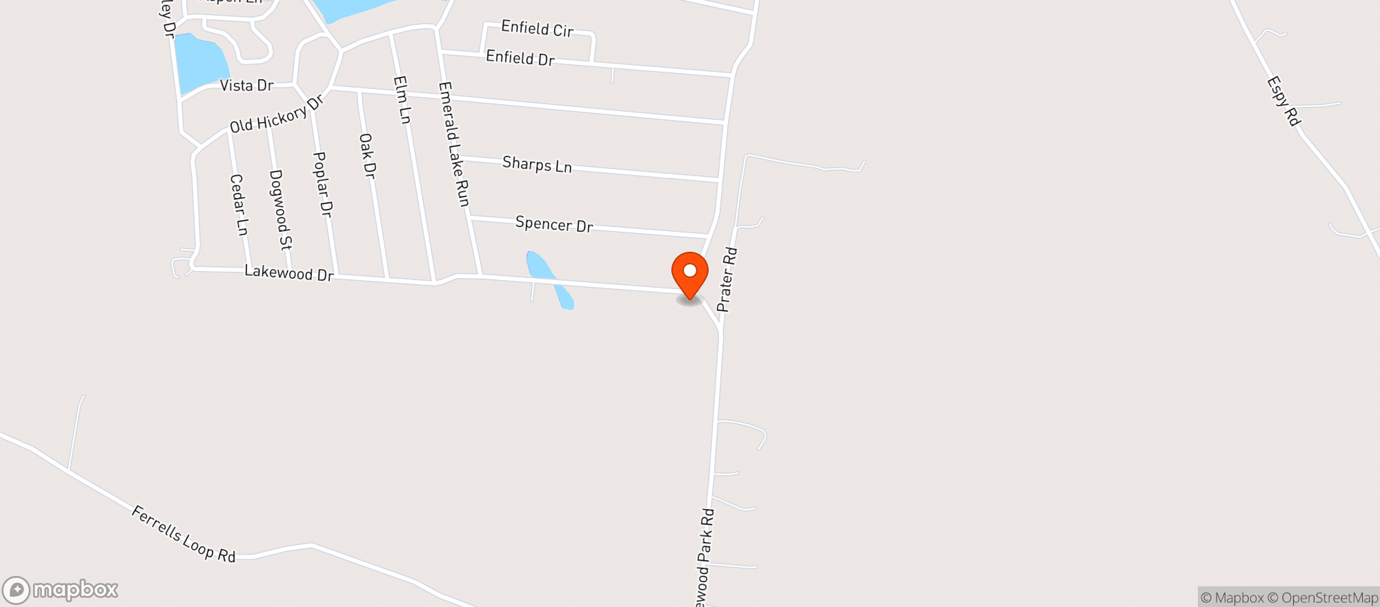 Map showing Bens Lakewood Mkt