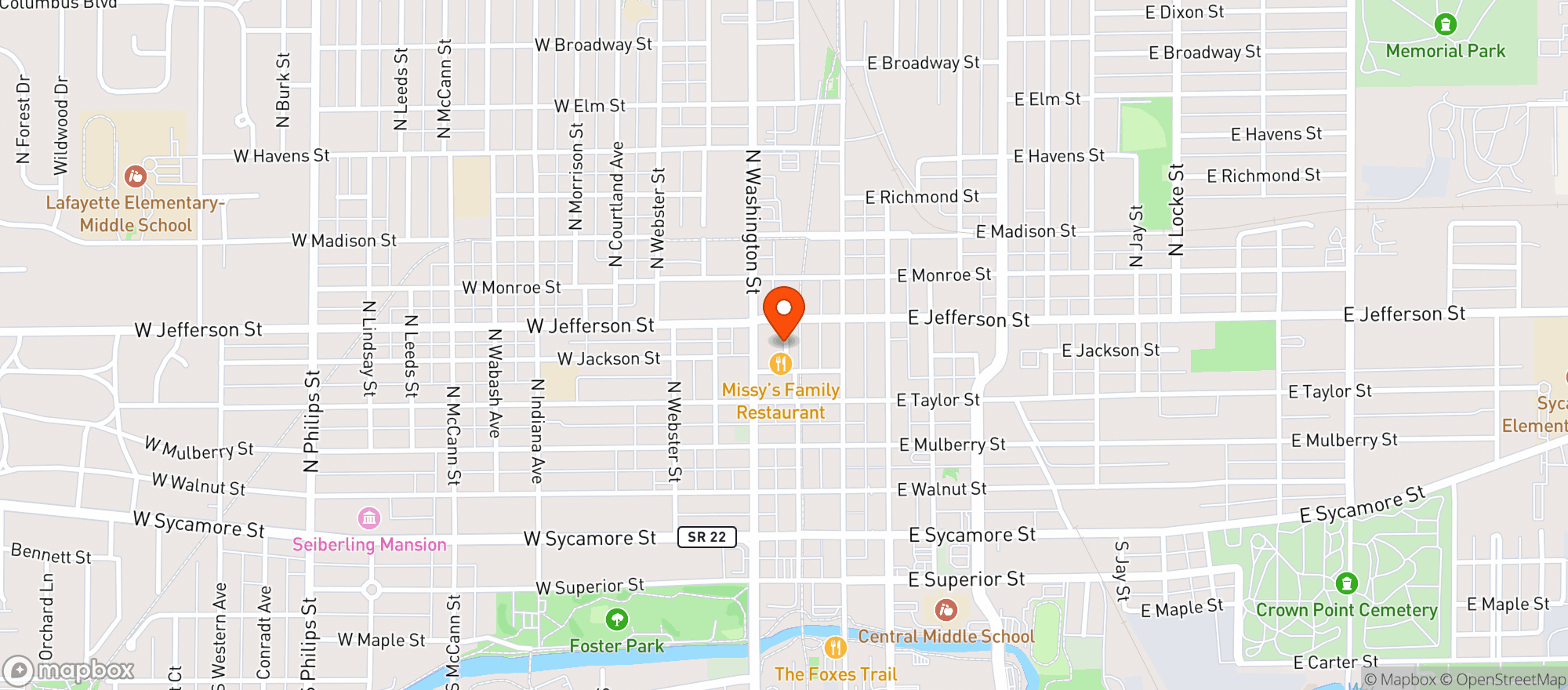 Map showing Sute Korean Bbq House