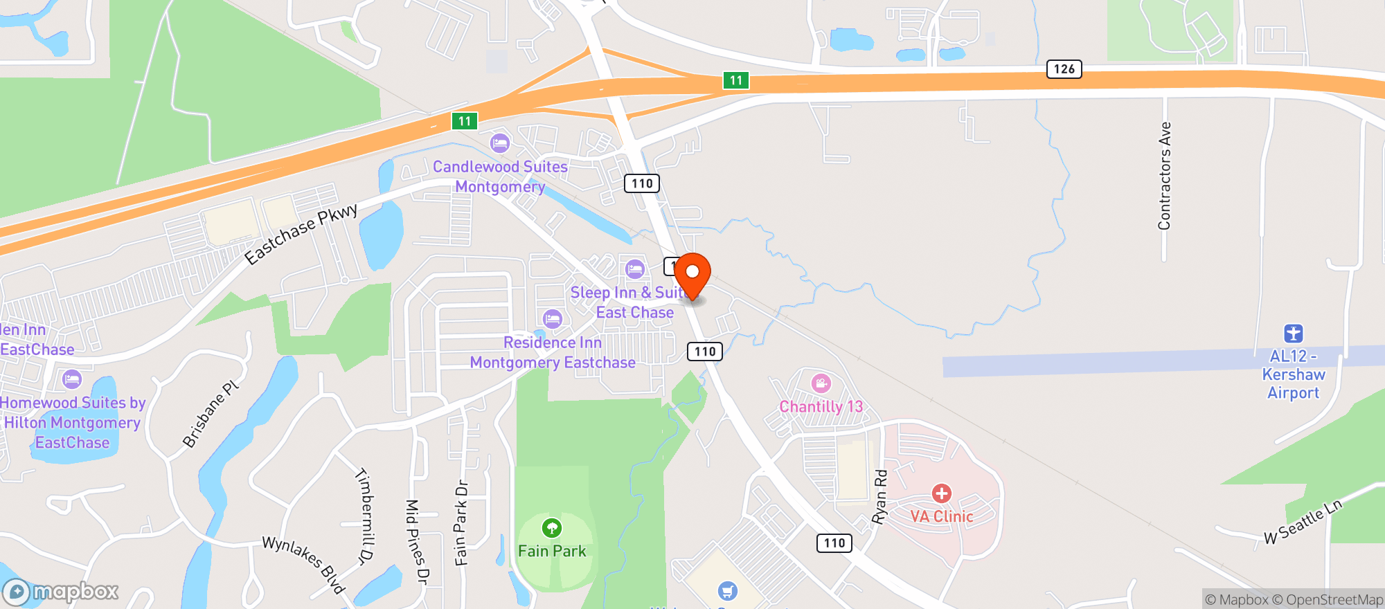 Map showing Ztec Chantilly