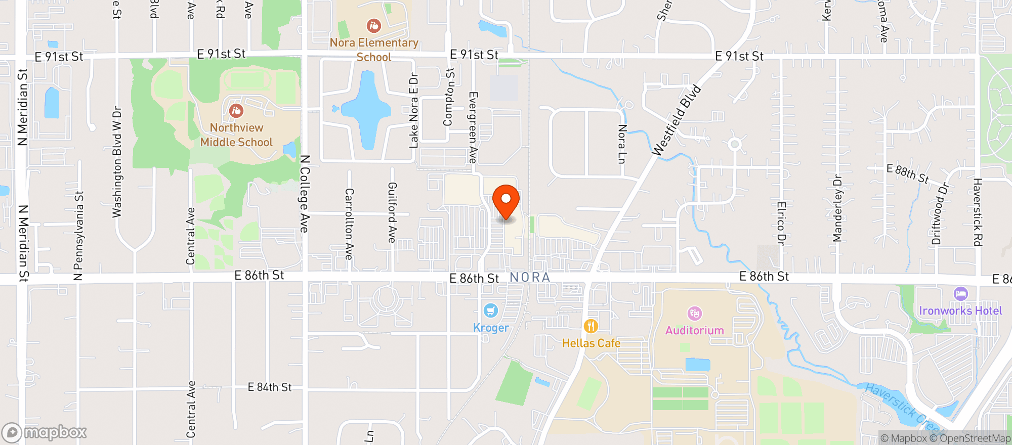 Map showing Whole Foods Market