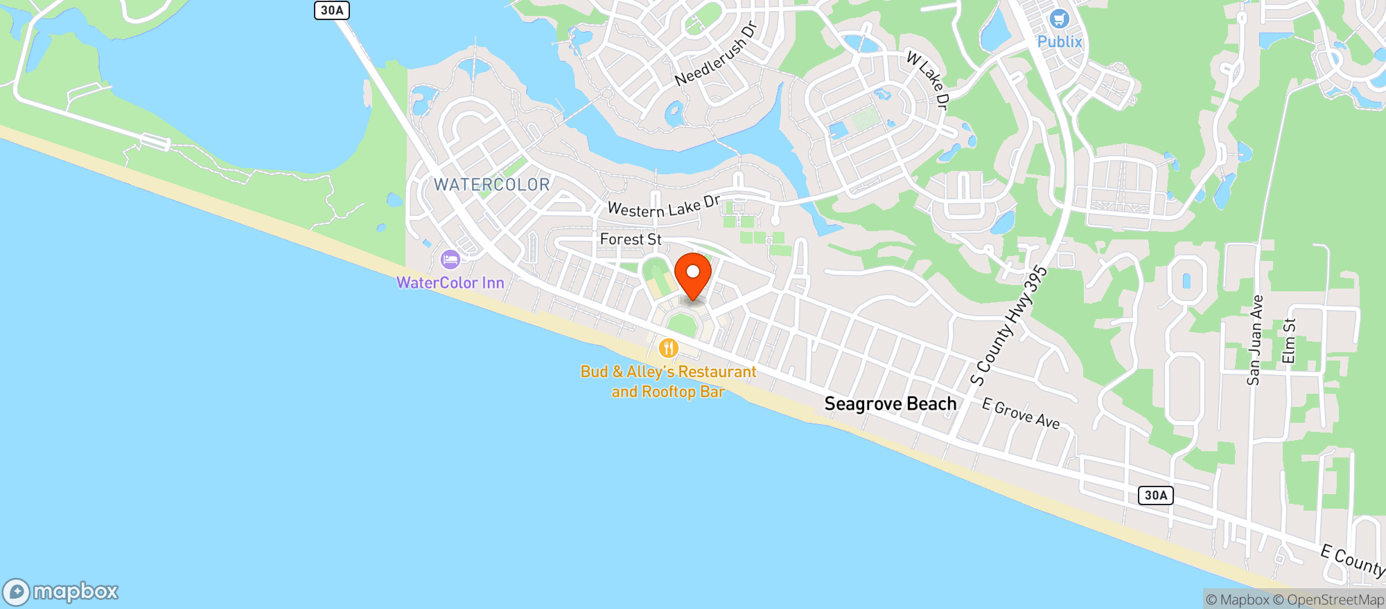 Map showing Great Southern Cafe