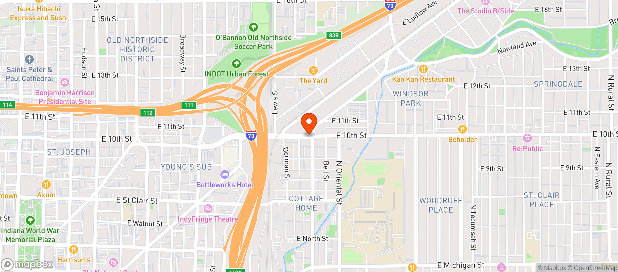 Map showing Mako Inc