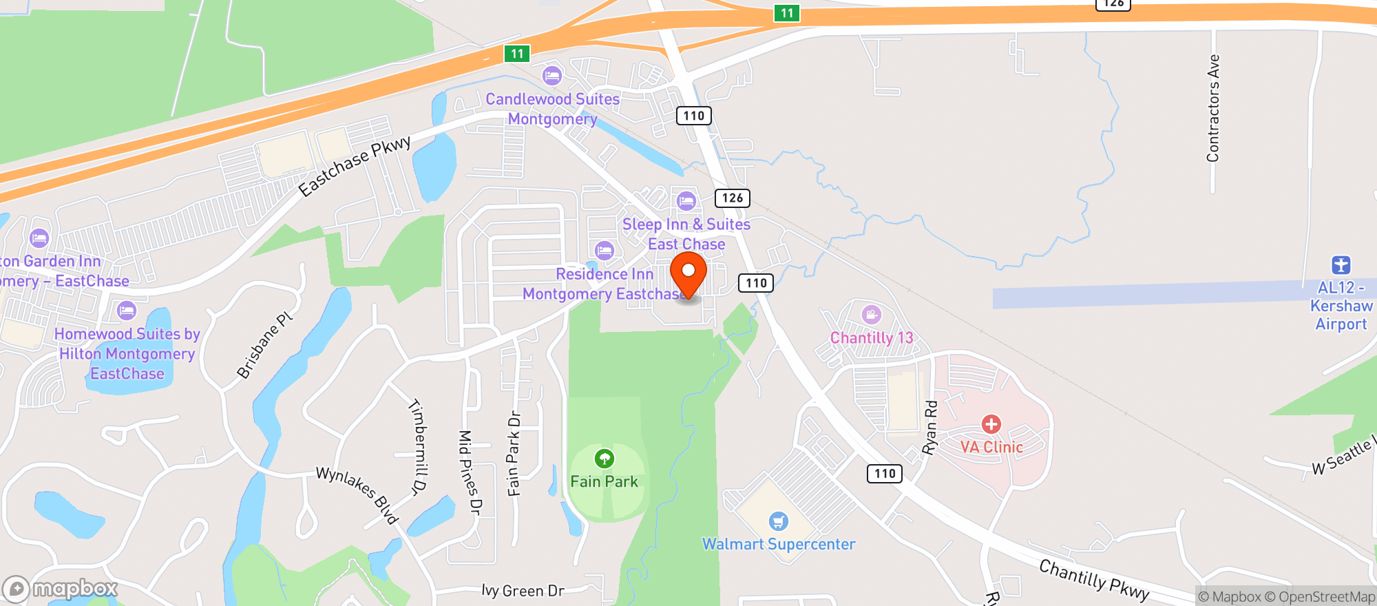 Map showing Renfroes Market
