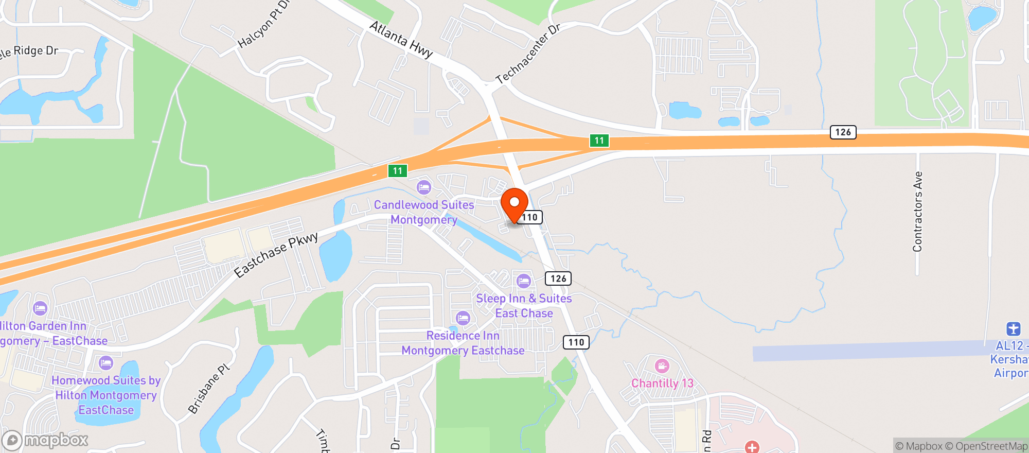 Map showing Charles Anthonys The Pub