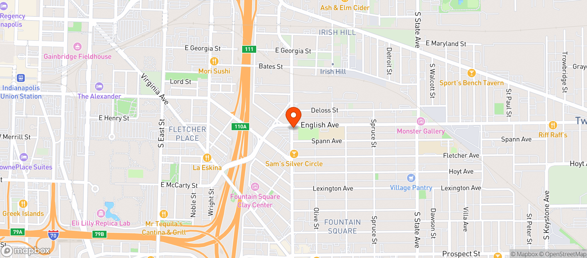 Map showing Geraldine S Supper Club>clsd