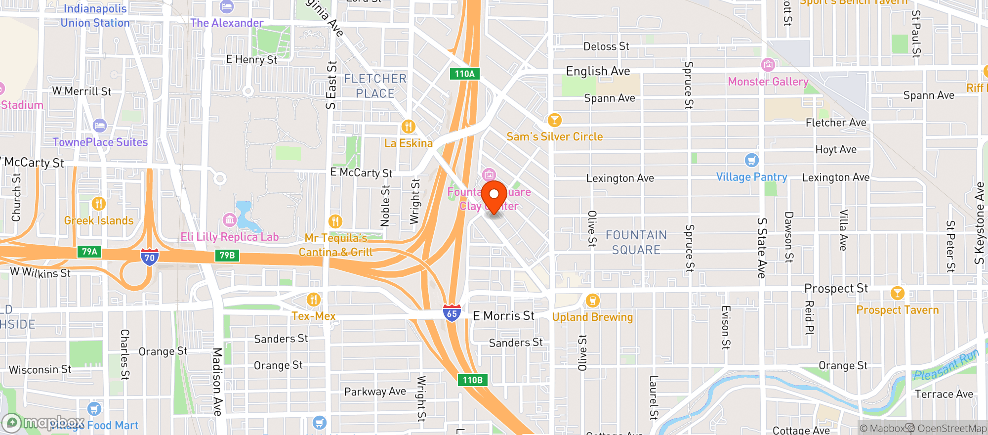 Map showing Inferno Room