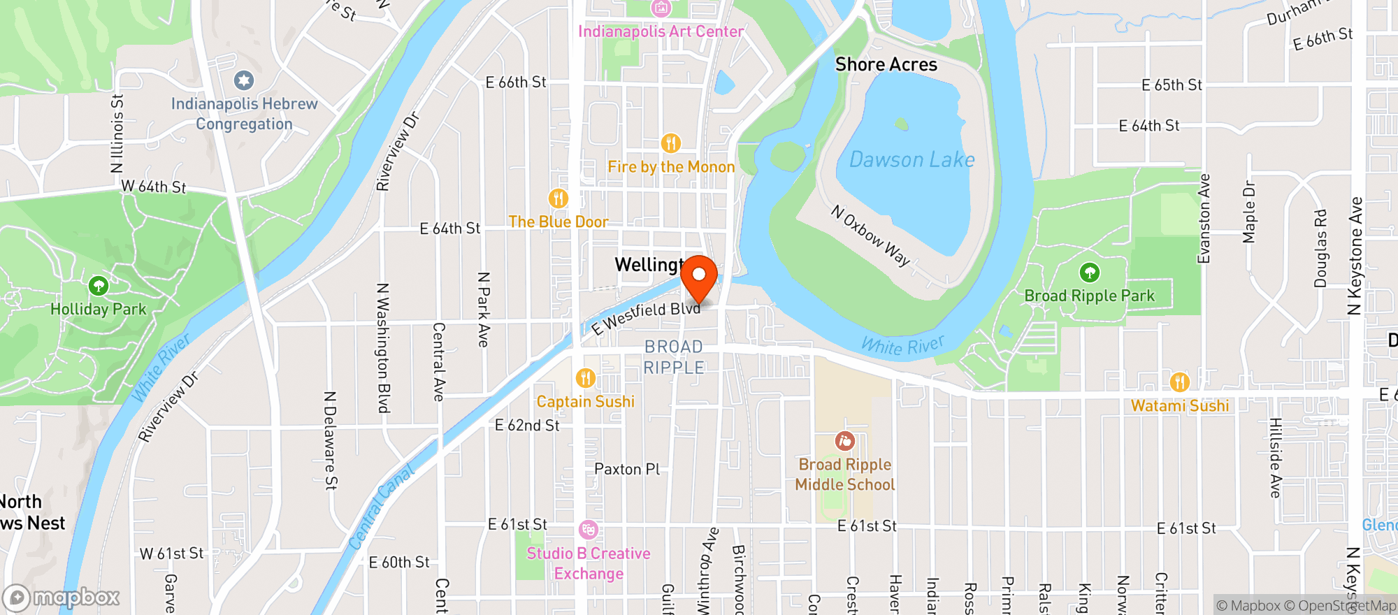 Map showing 317 Burger