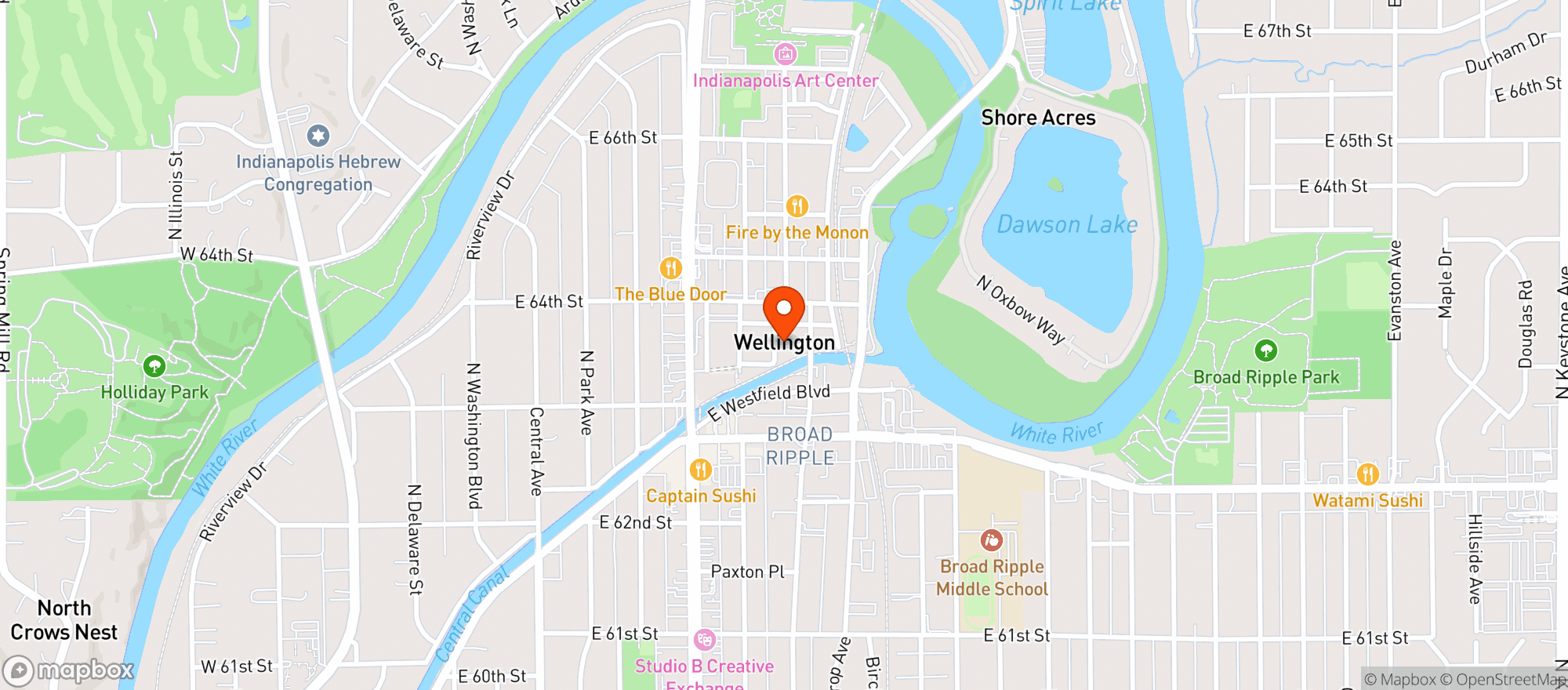 Map showing Connors Pub