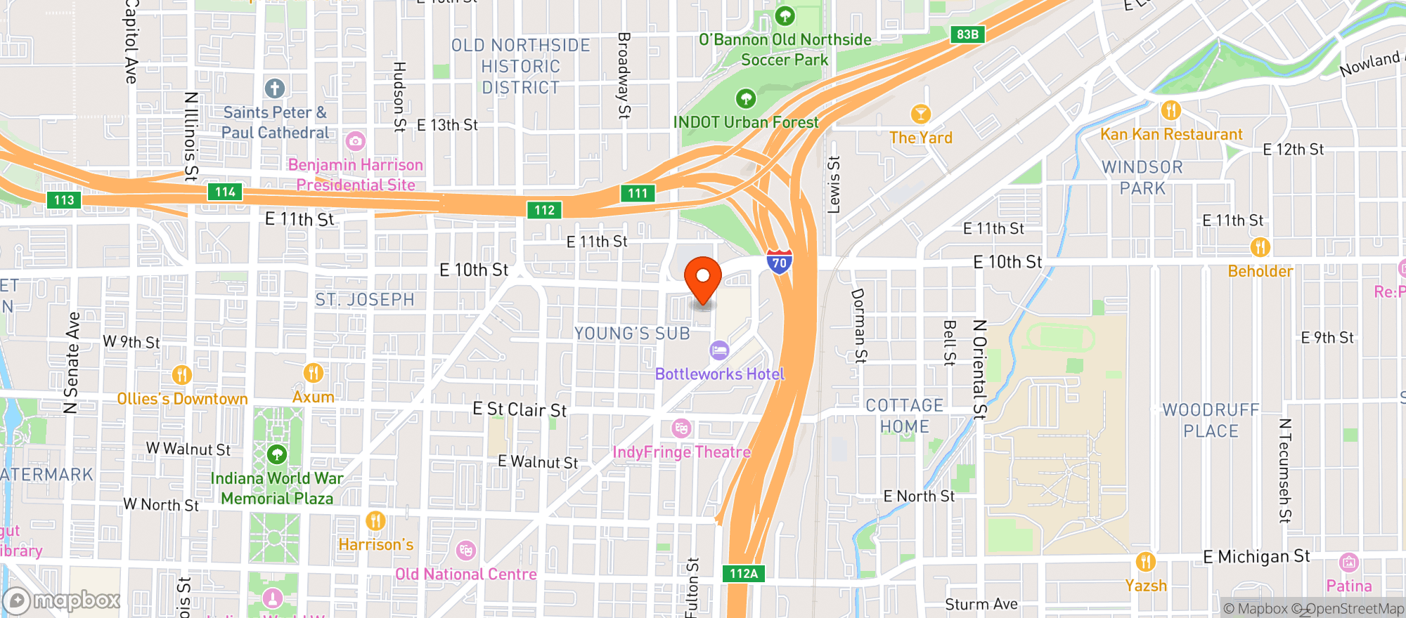 Map showing Herculean Meal Prep