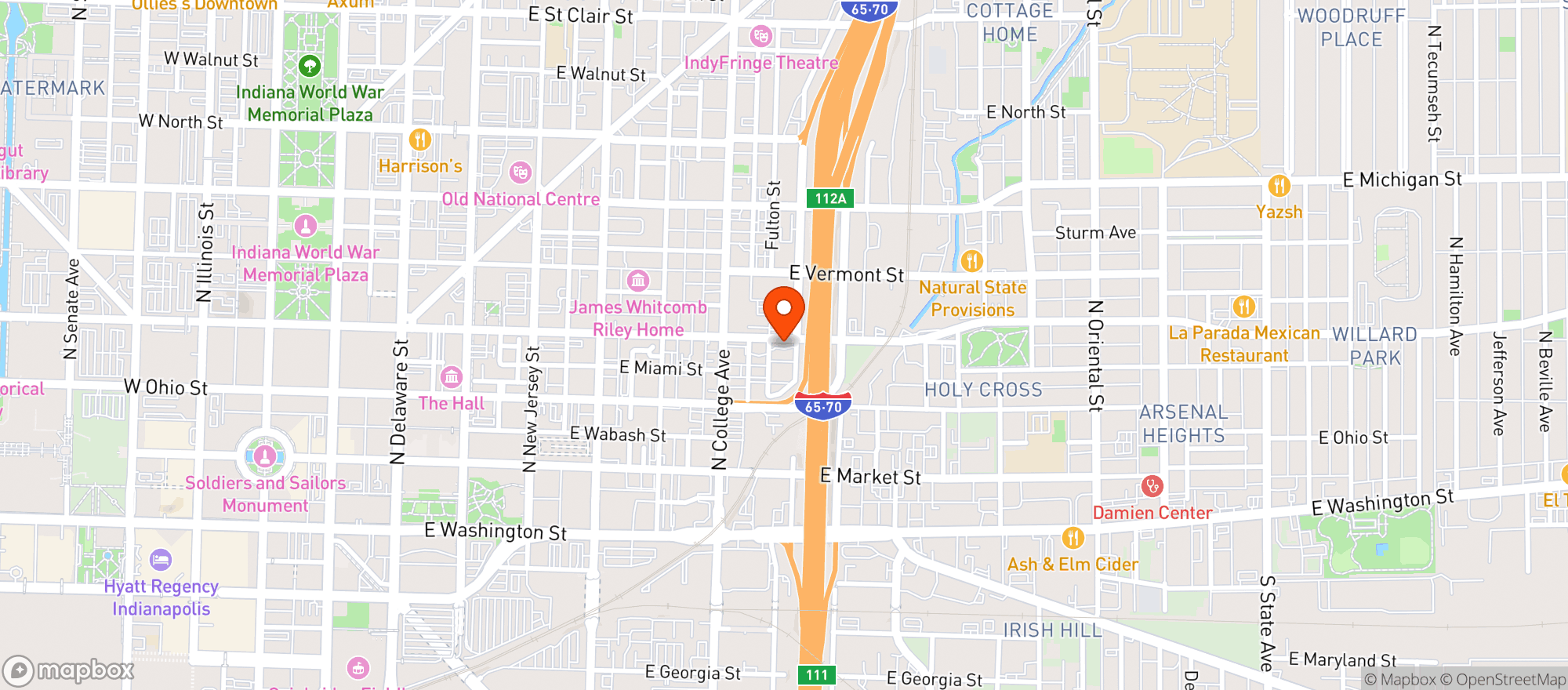 Map showing Ralphs Great Divide