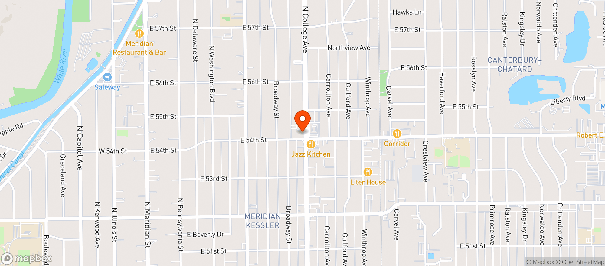 Map showing Fat Dans Deli