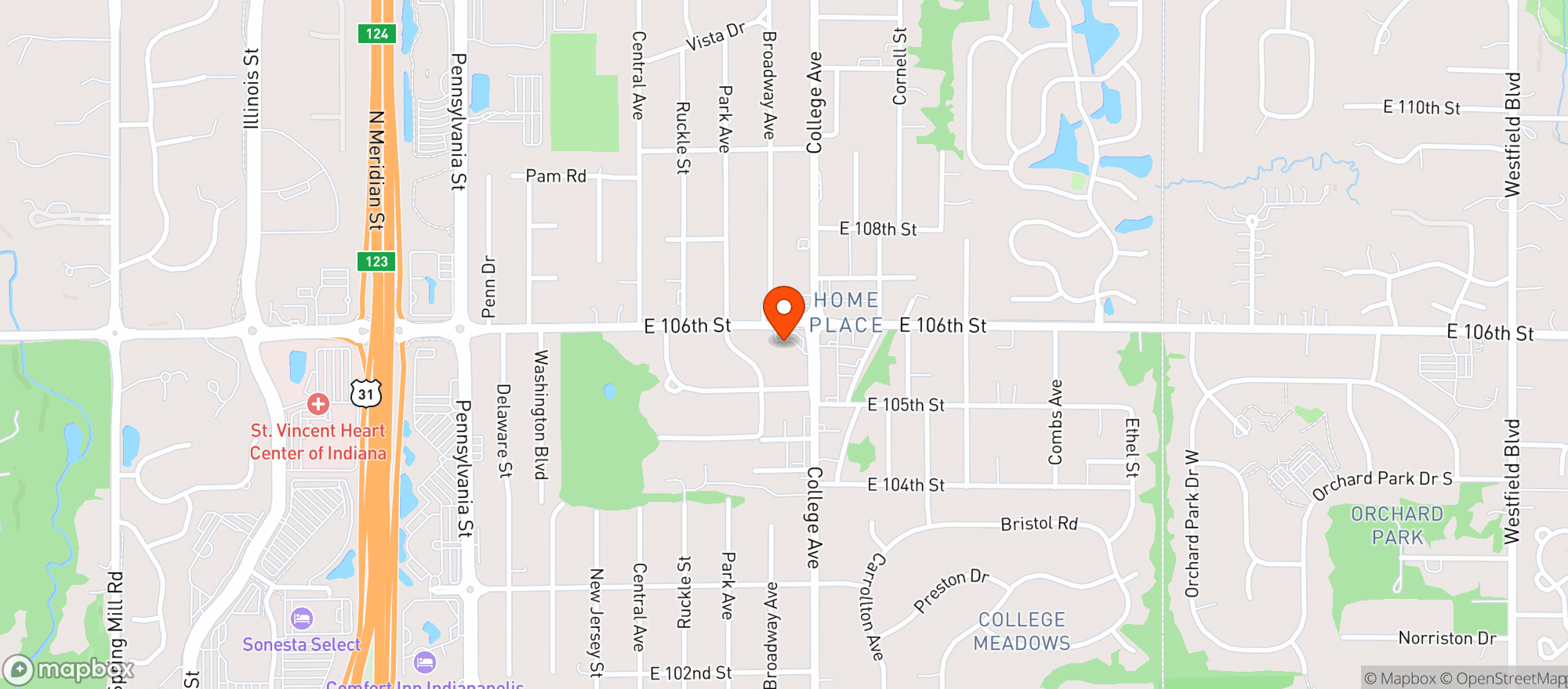Map showing Big Red Liquors #241