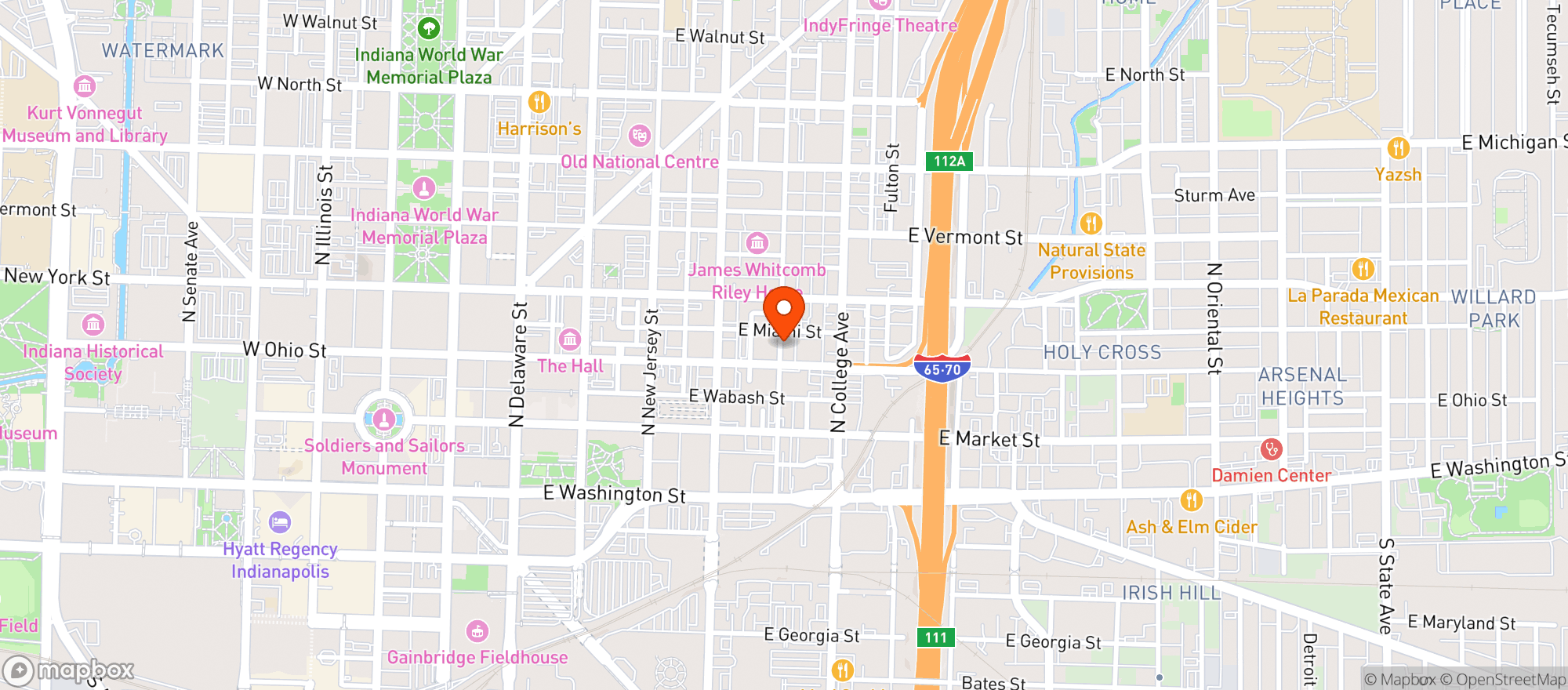 Map showing Parlor Public House