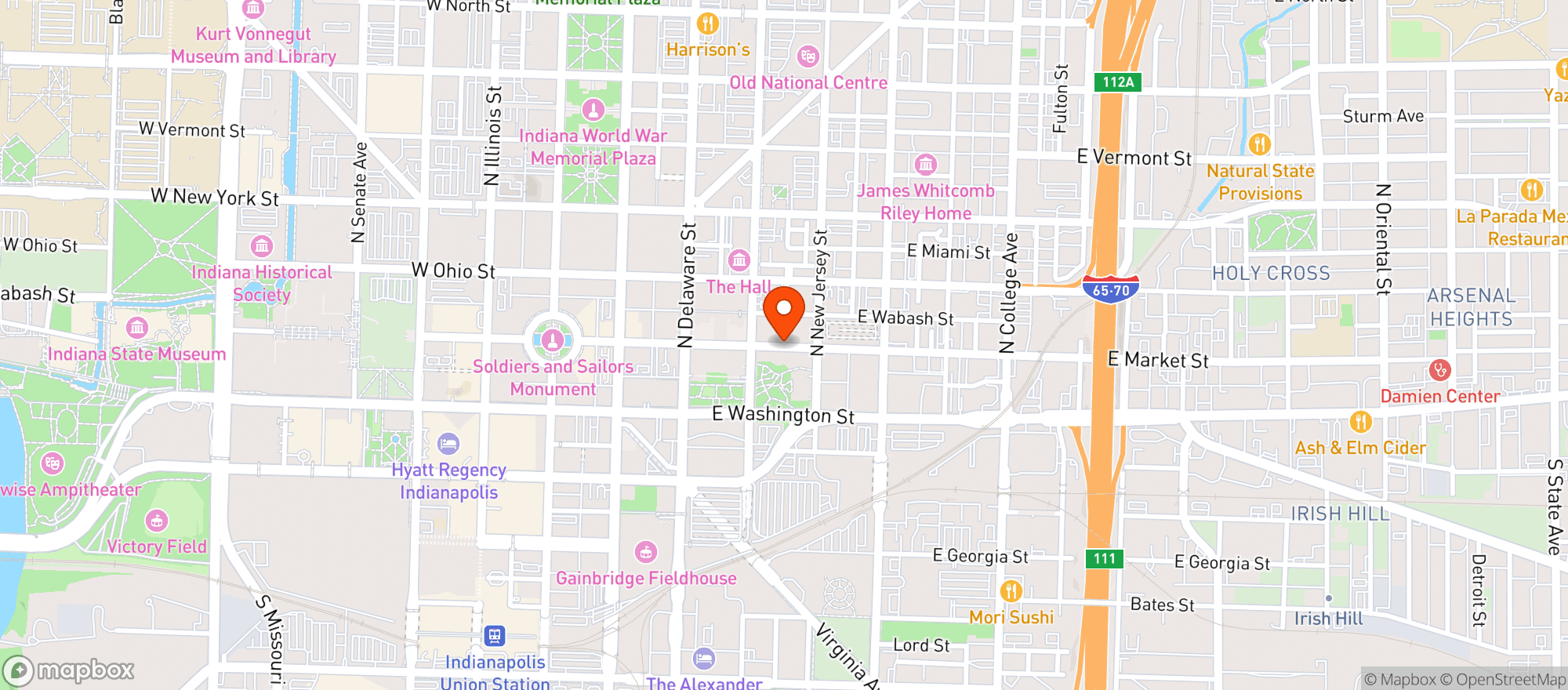 Map showing Whole Foods Market