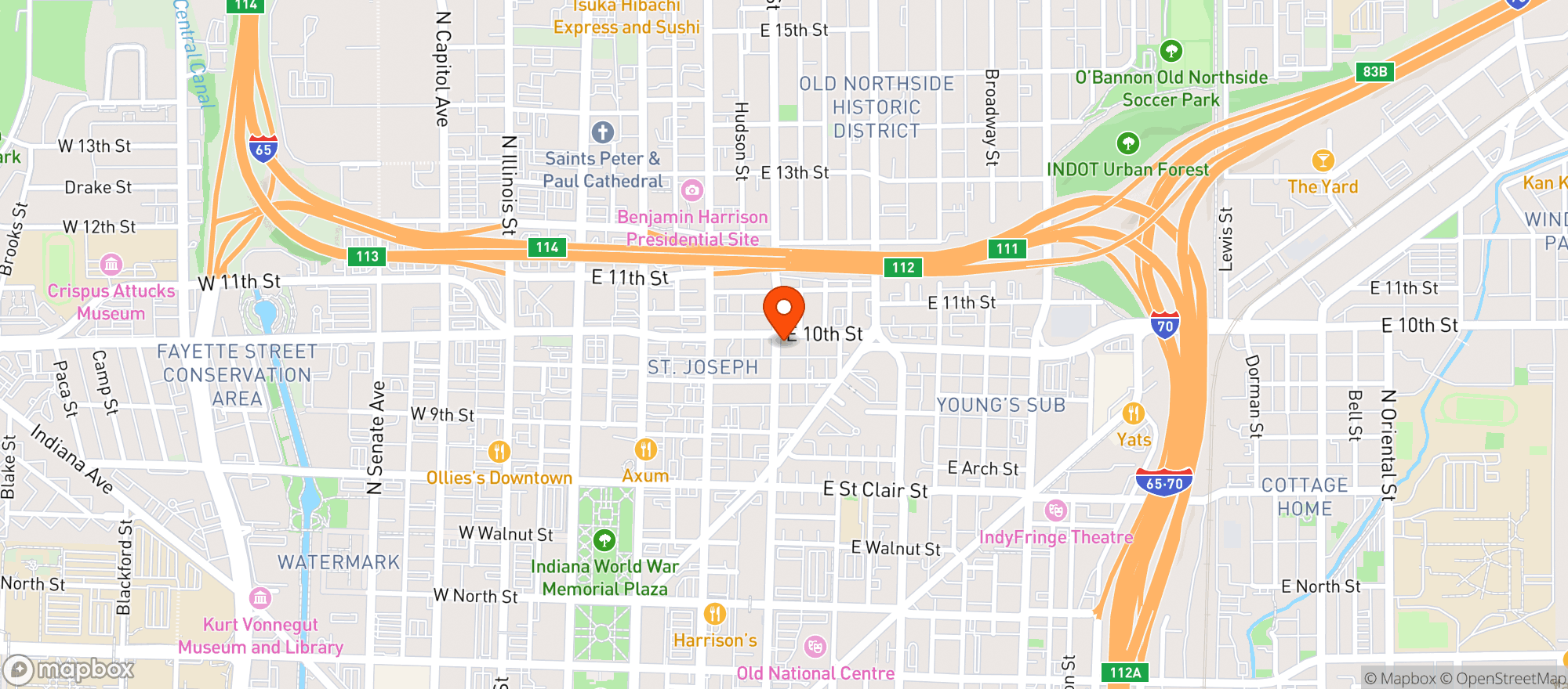 Map showing Alabama Liquors
