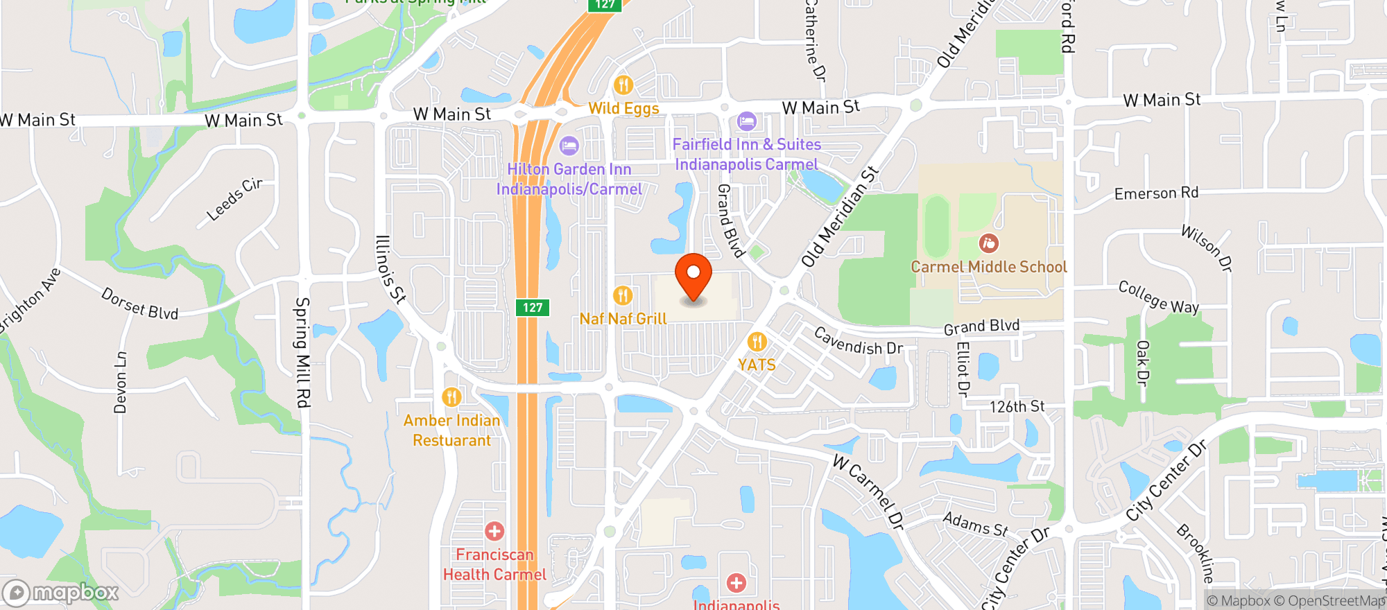 Map showing Meijer