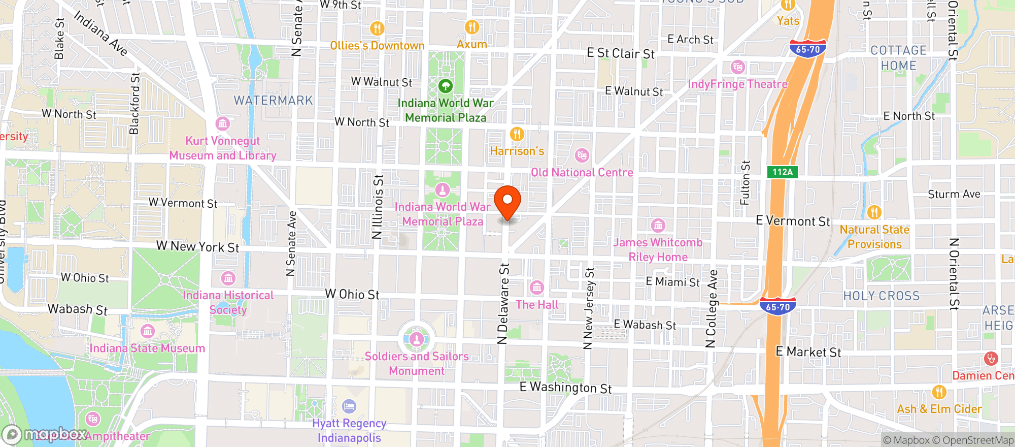 Map showing The Oakmont