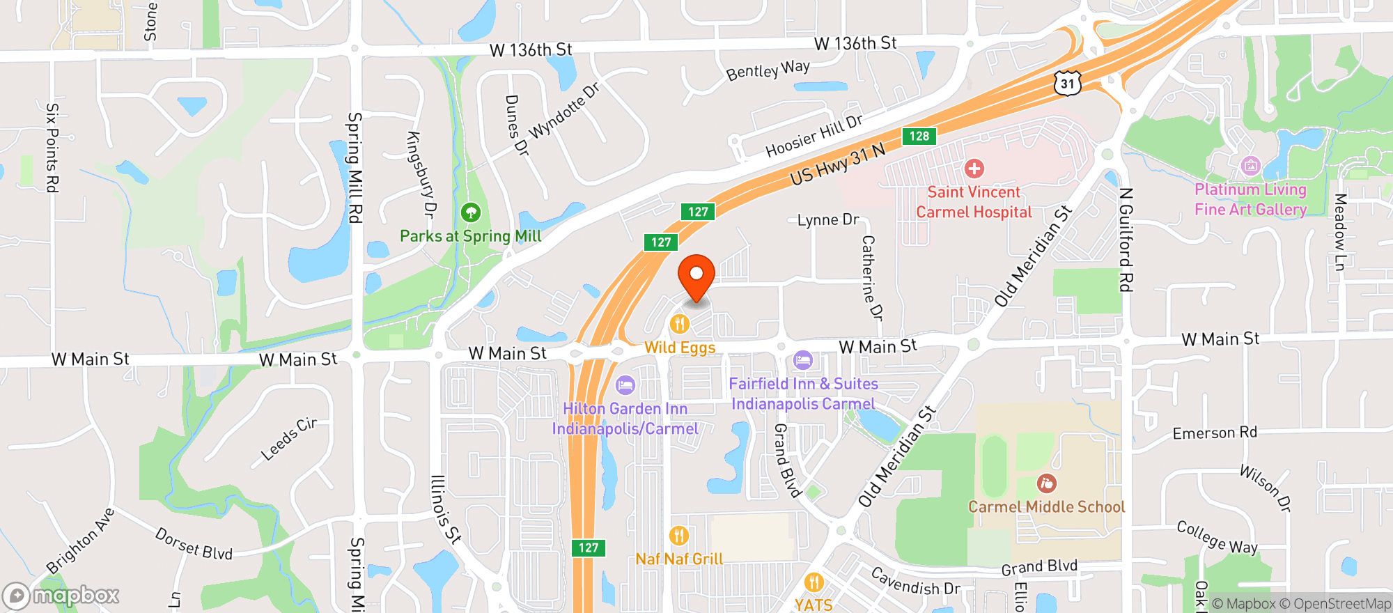 Map showing CROWN LIQUORS #19