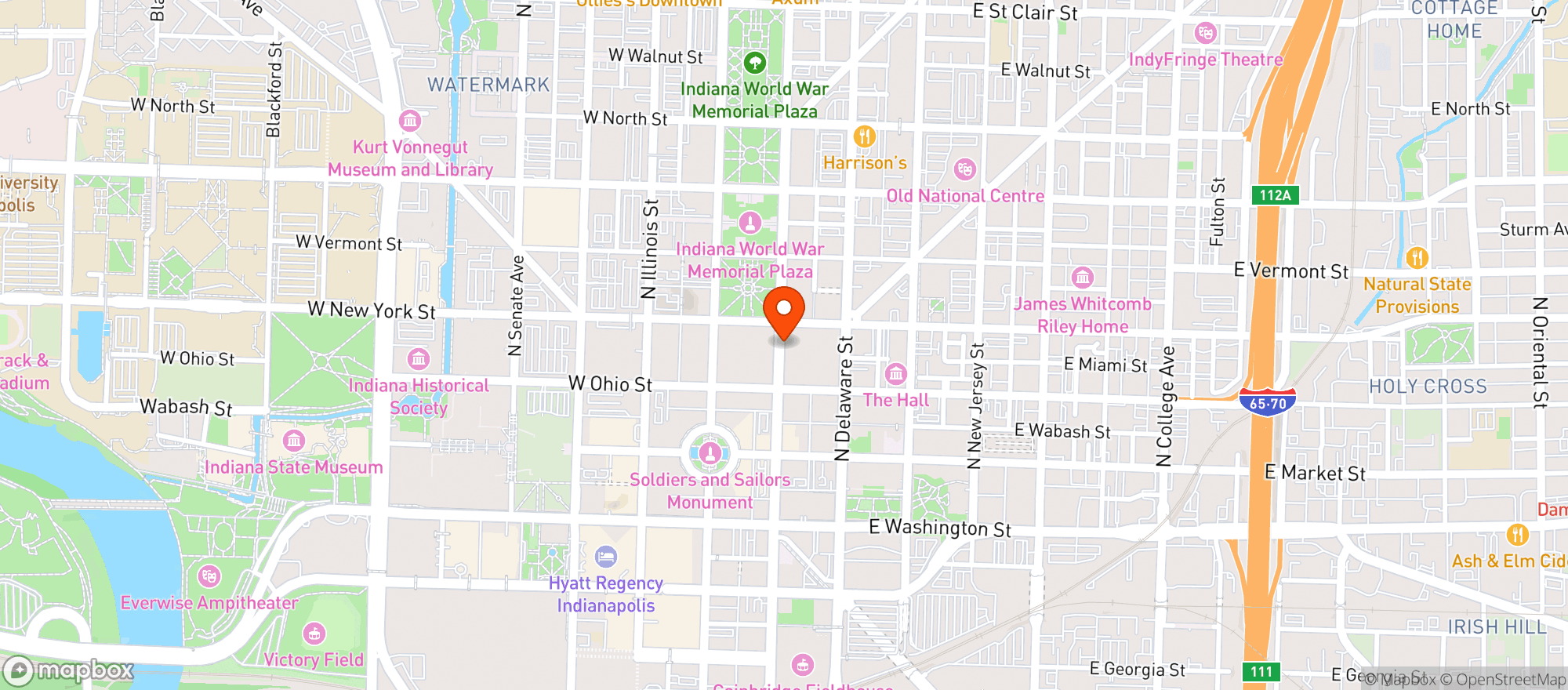 Map showing Commission Row