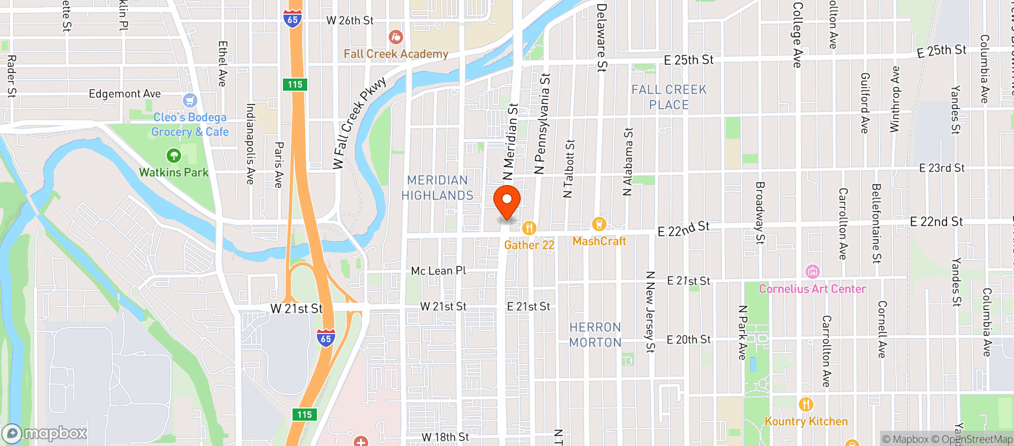 Map showing Speedway Liquors
