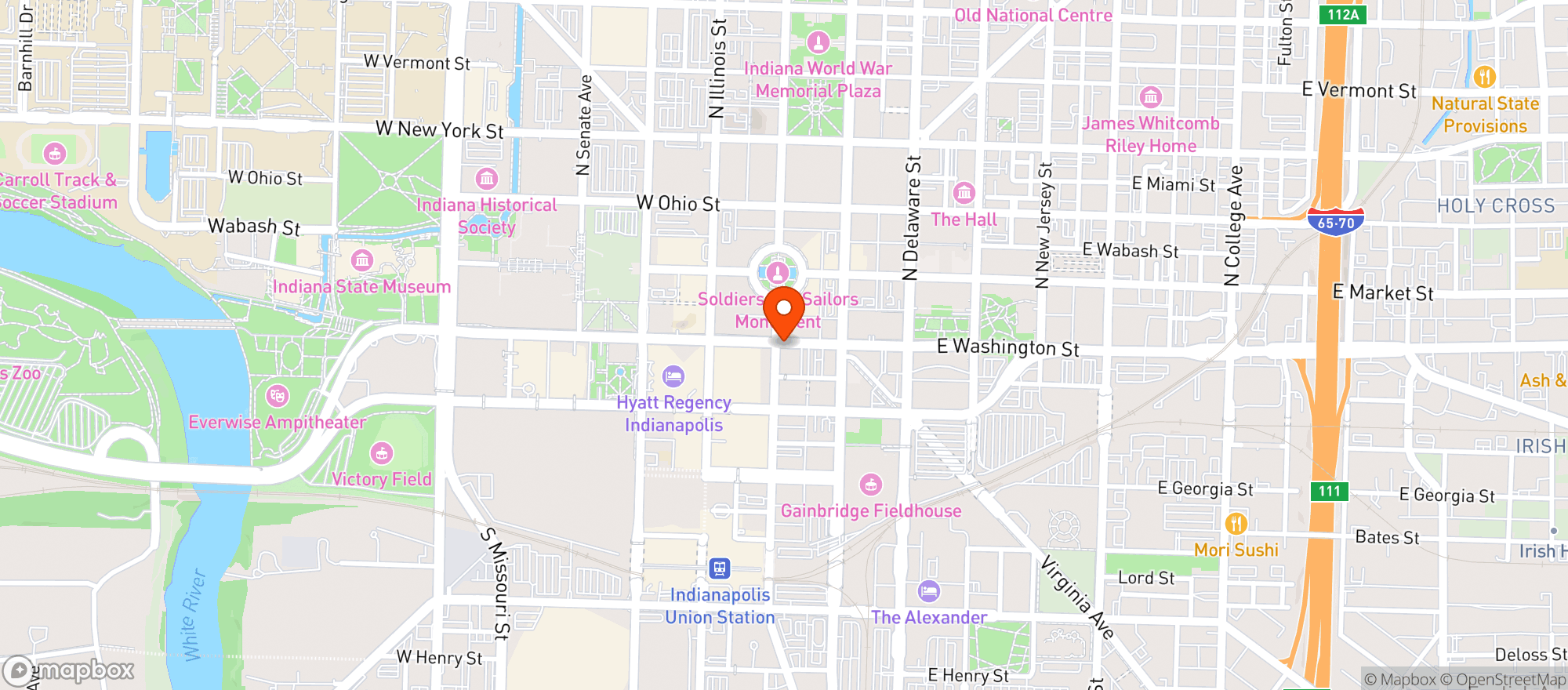 Map showing Buffalo Wild Wings Gril #3416