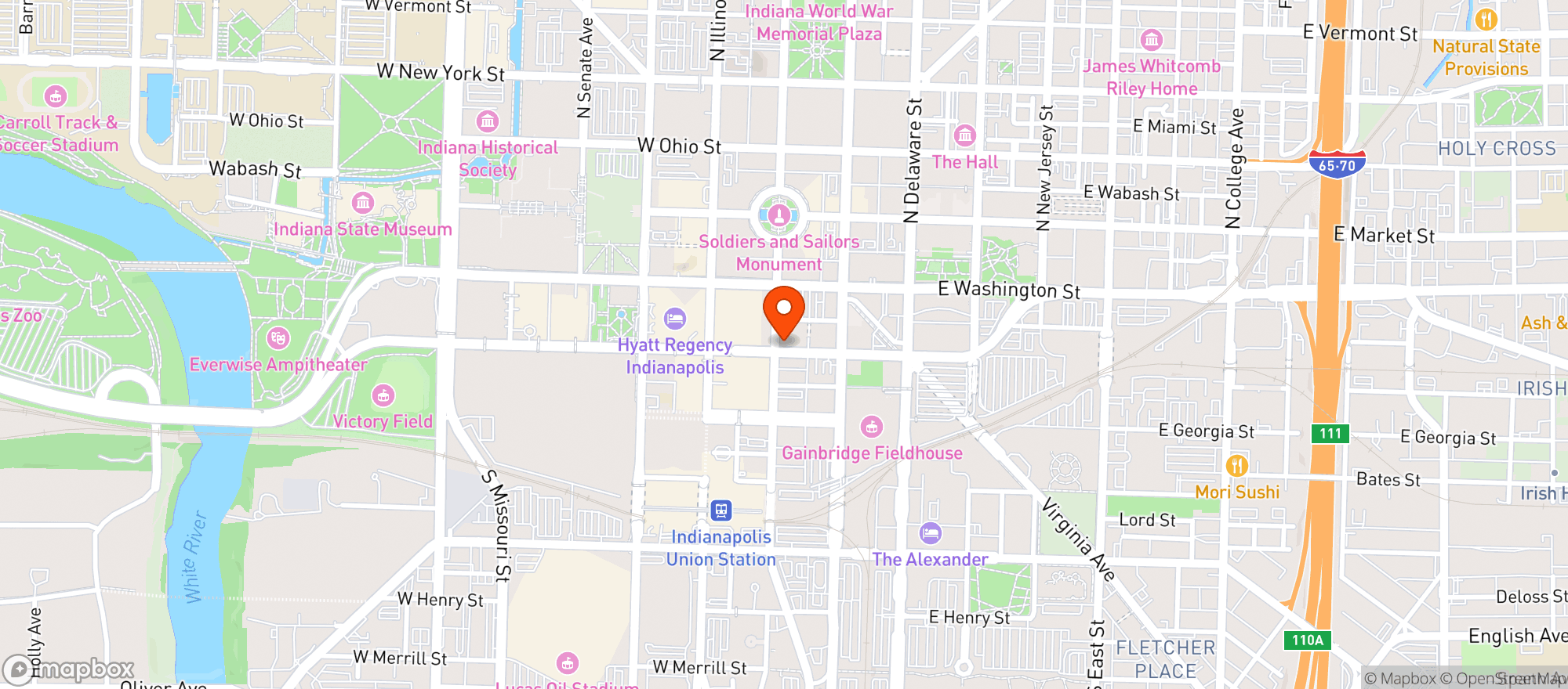 Map showing Claytons Country Bar #0