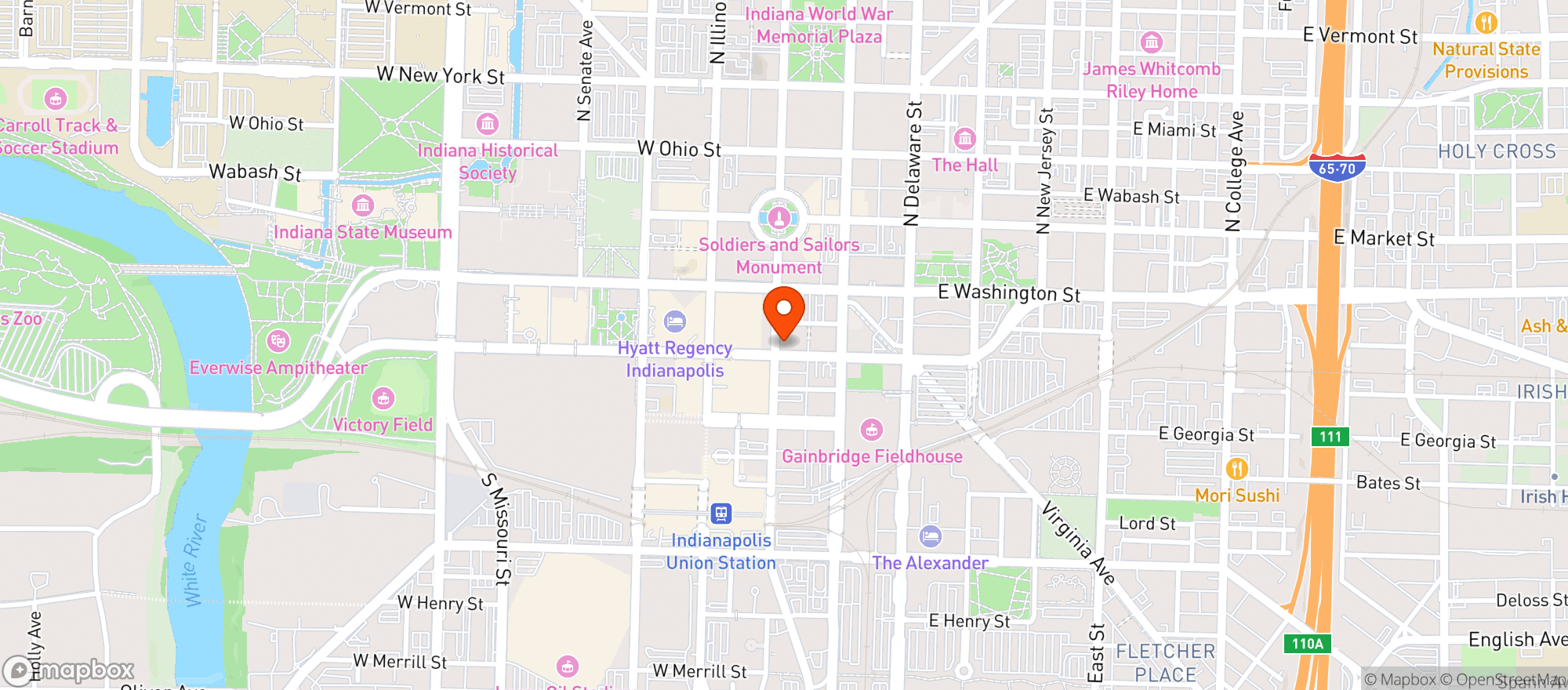 Map showing Morrison Lounge