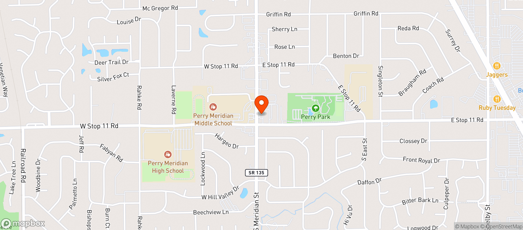 Map showing Getgo #7536