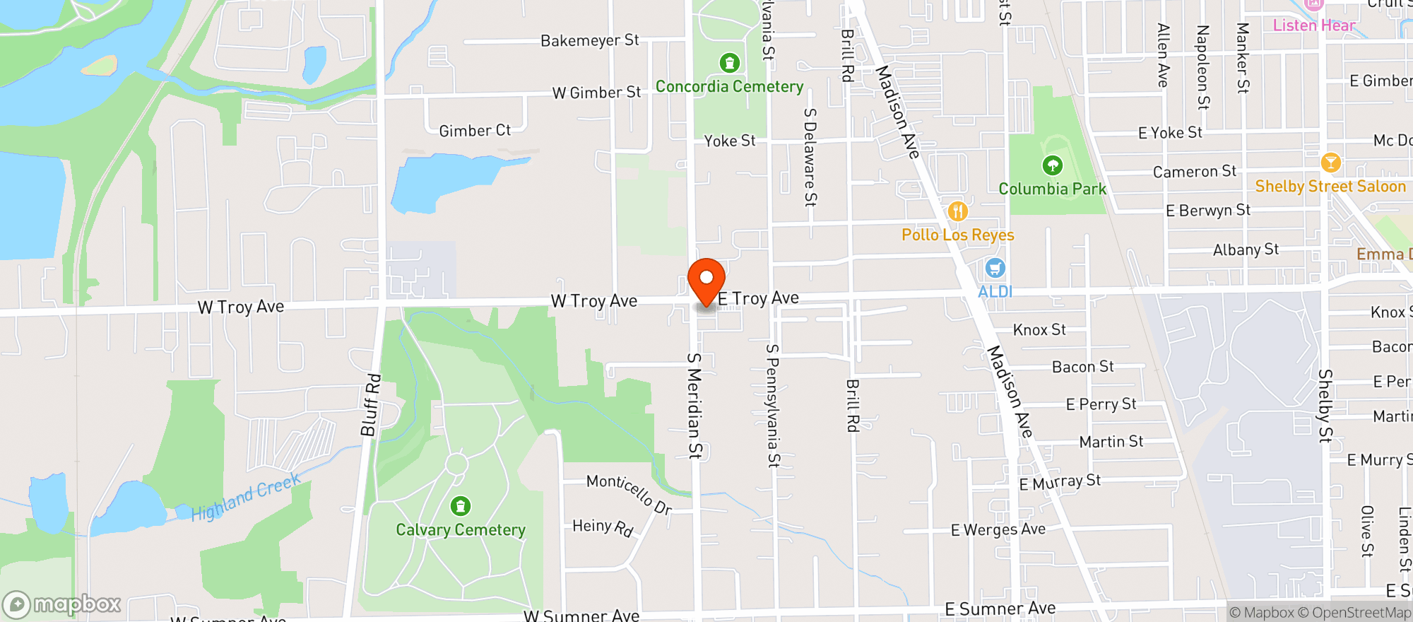 Map showing B B's Liquors>main
