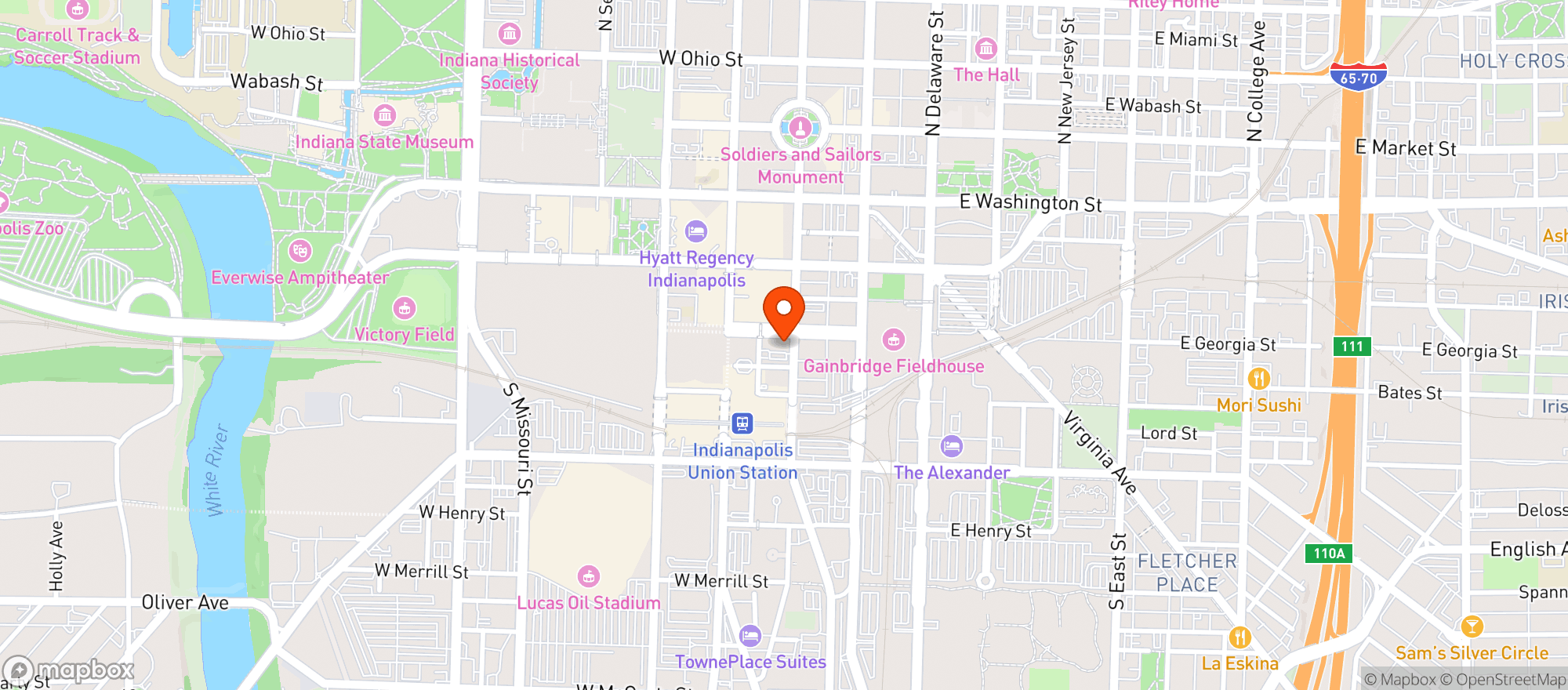 Map showing Old Spaghetti Factory #16