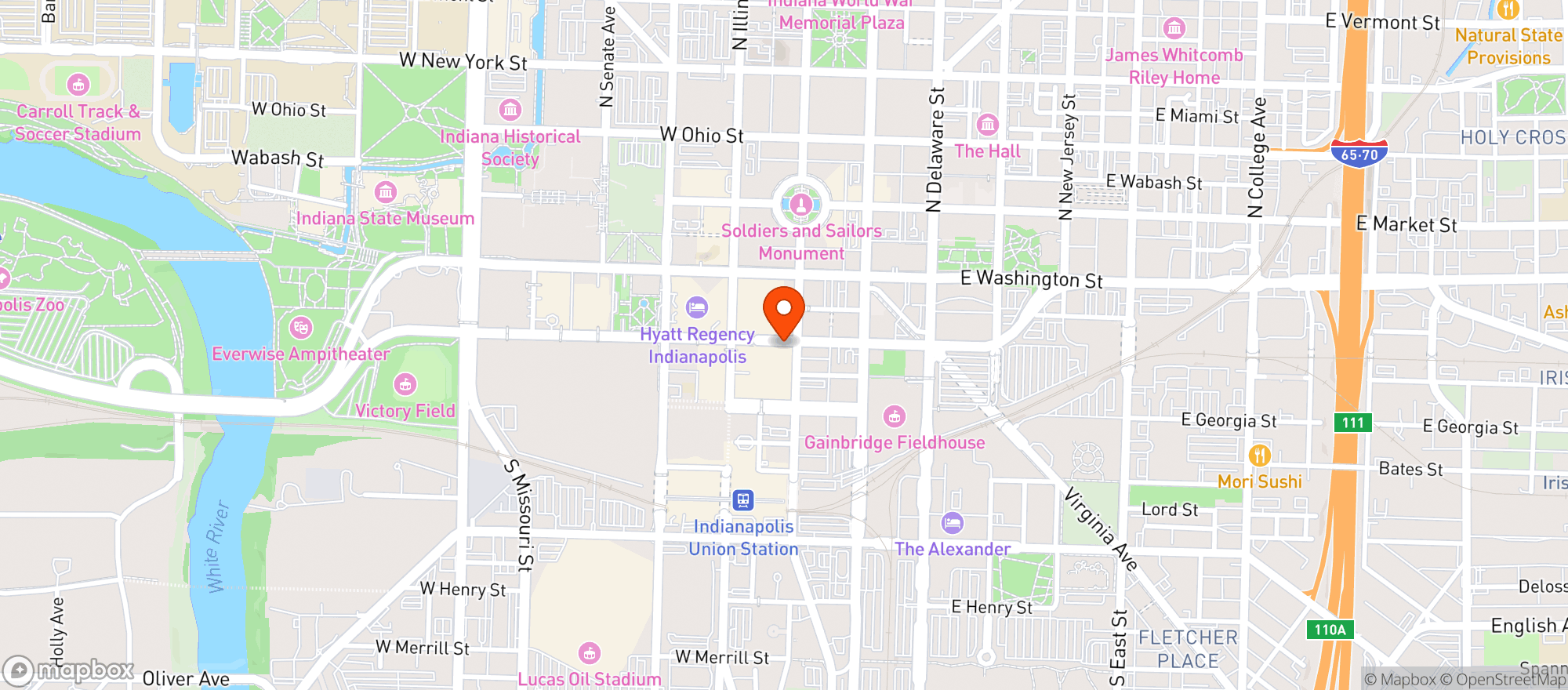 Map showing Yard House #8360