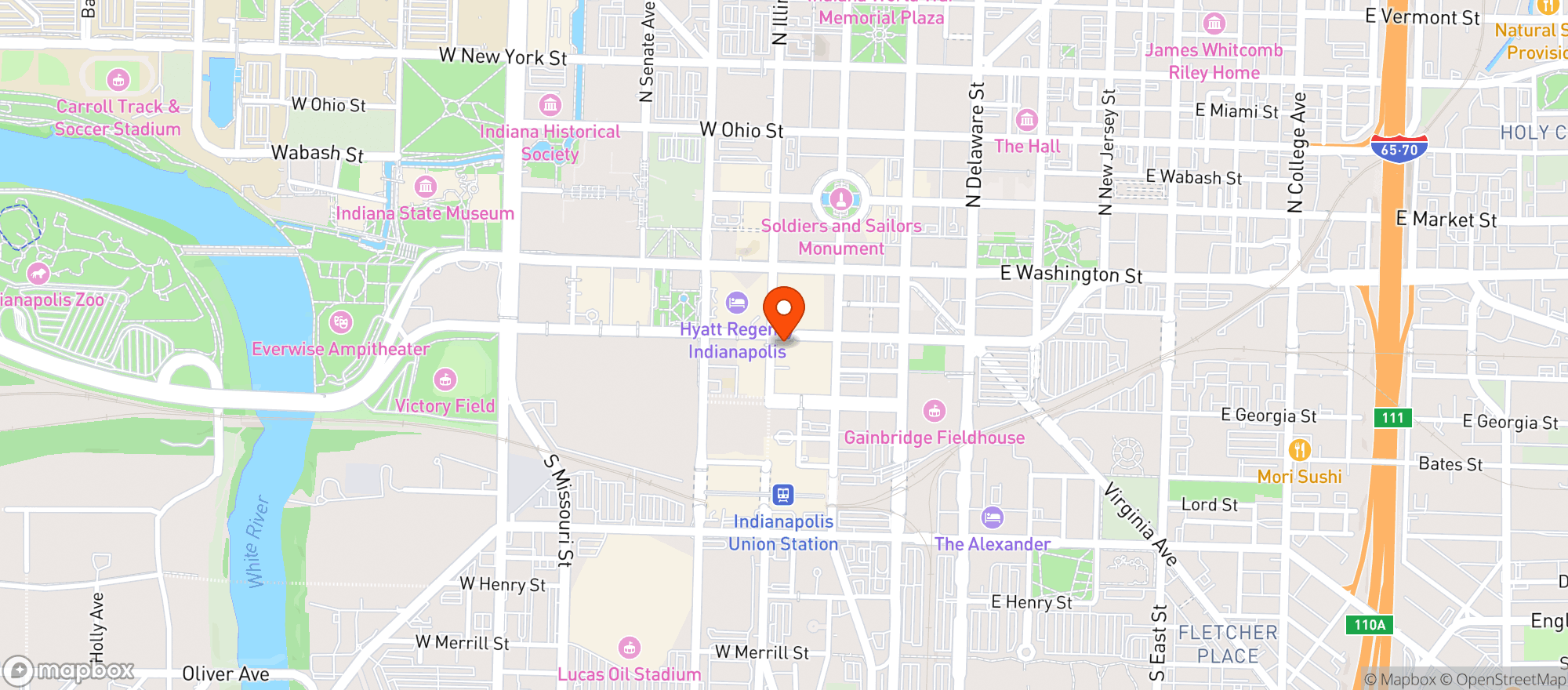 Map showing P F Changs China Bistro #8400