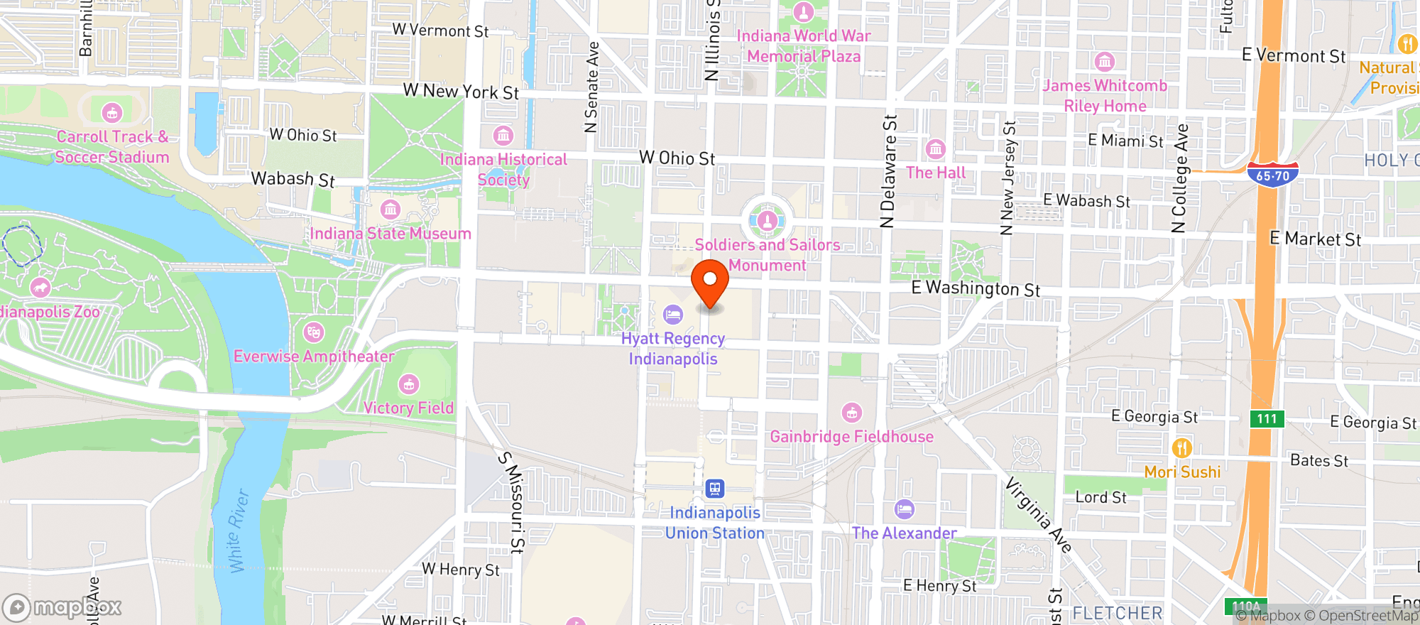 Map showing Circle Centre Mall