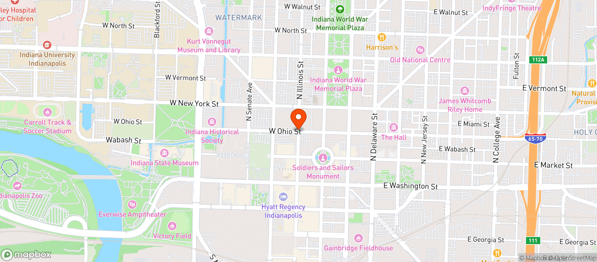 Map showing Skyline Club