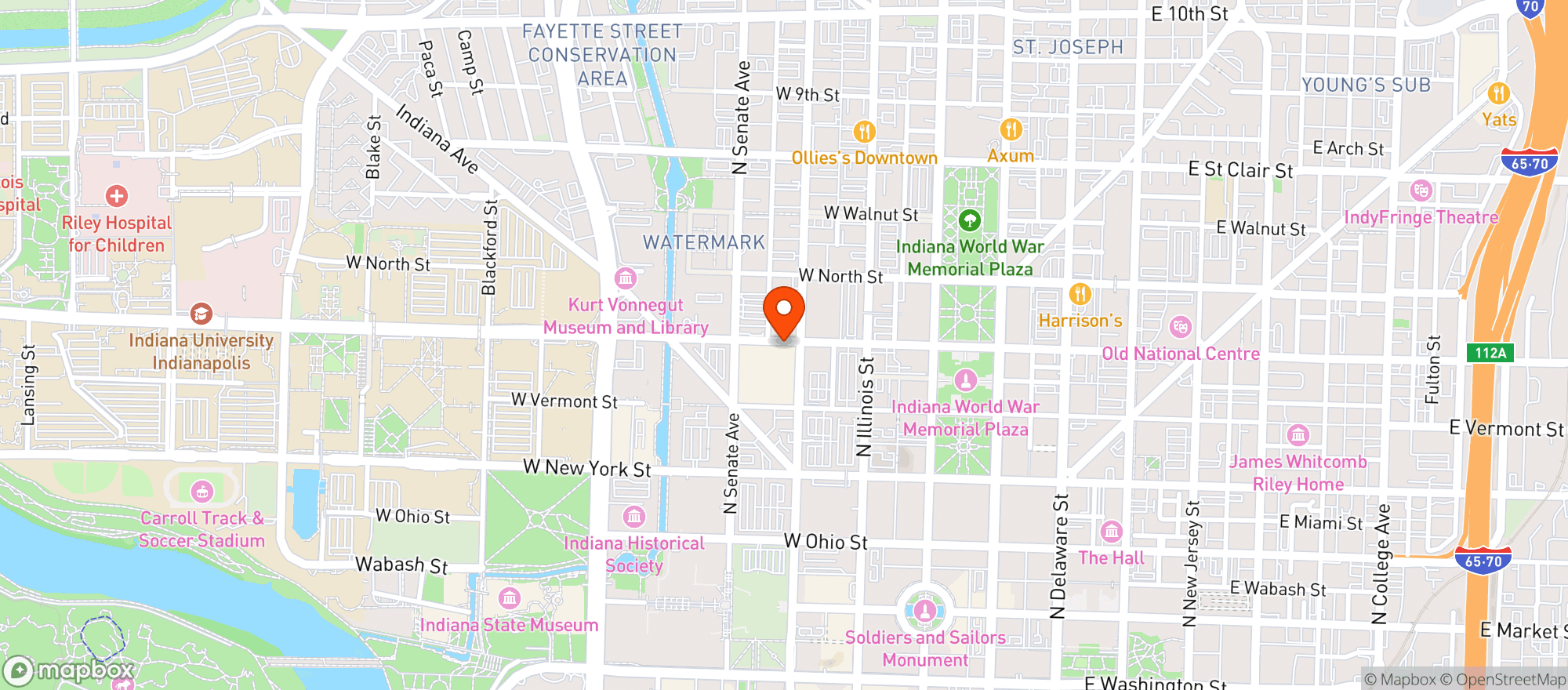Map showing Kroger
