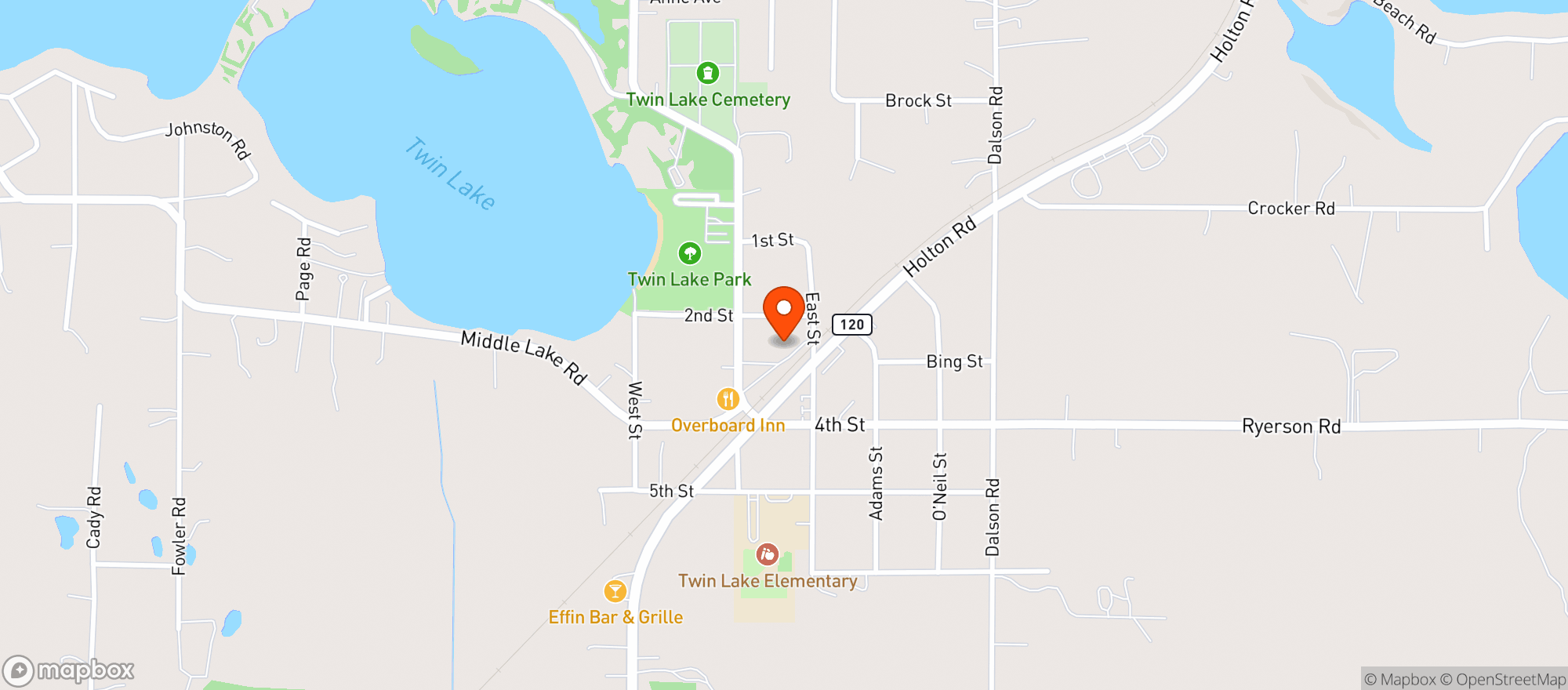 Map showing Strange Rootz
