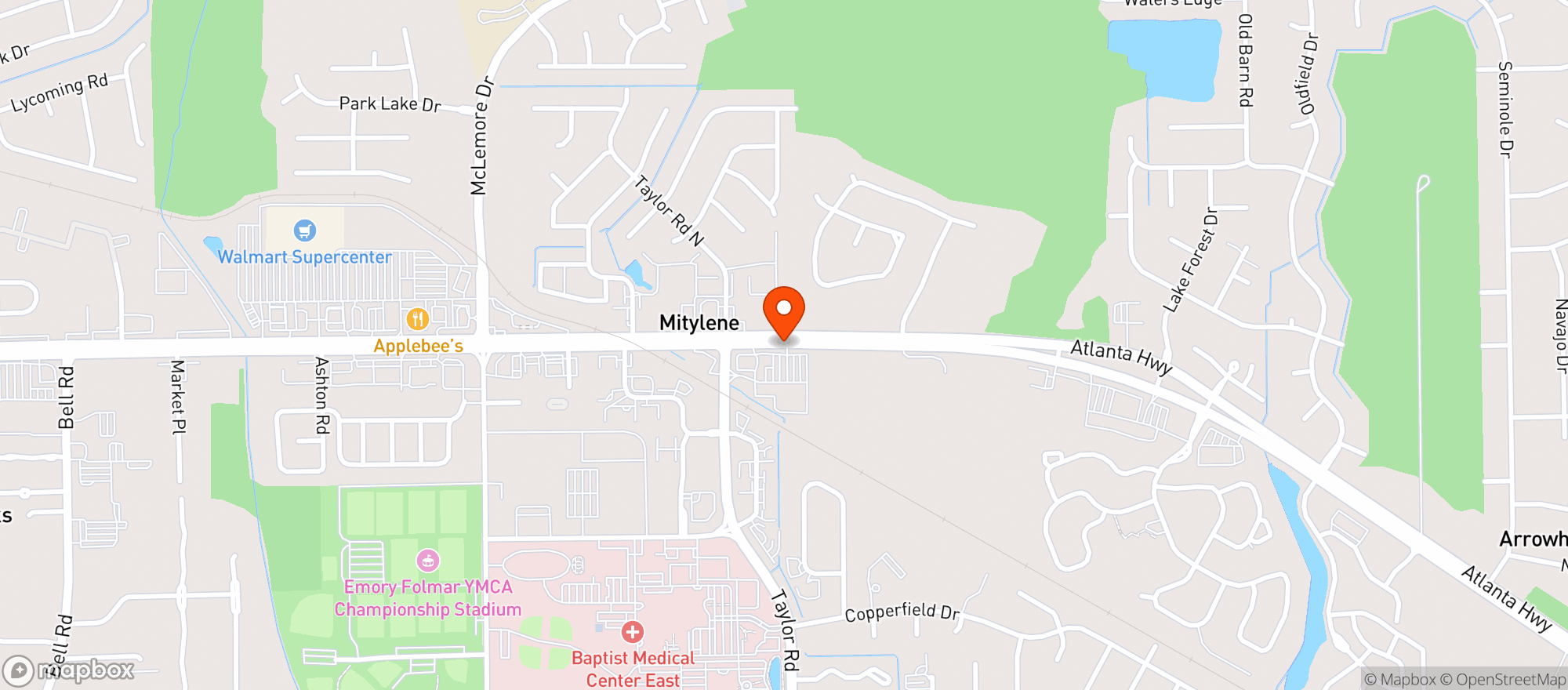 Map showing Publix Super Market