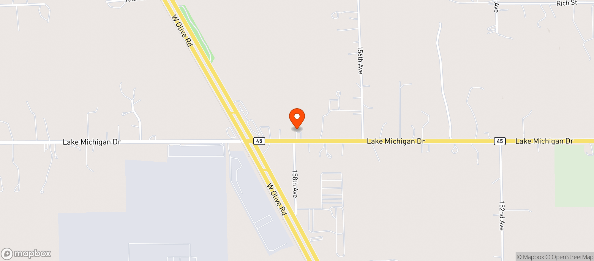 Map showing Botellos Party Store