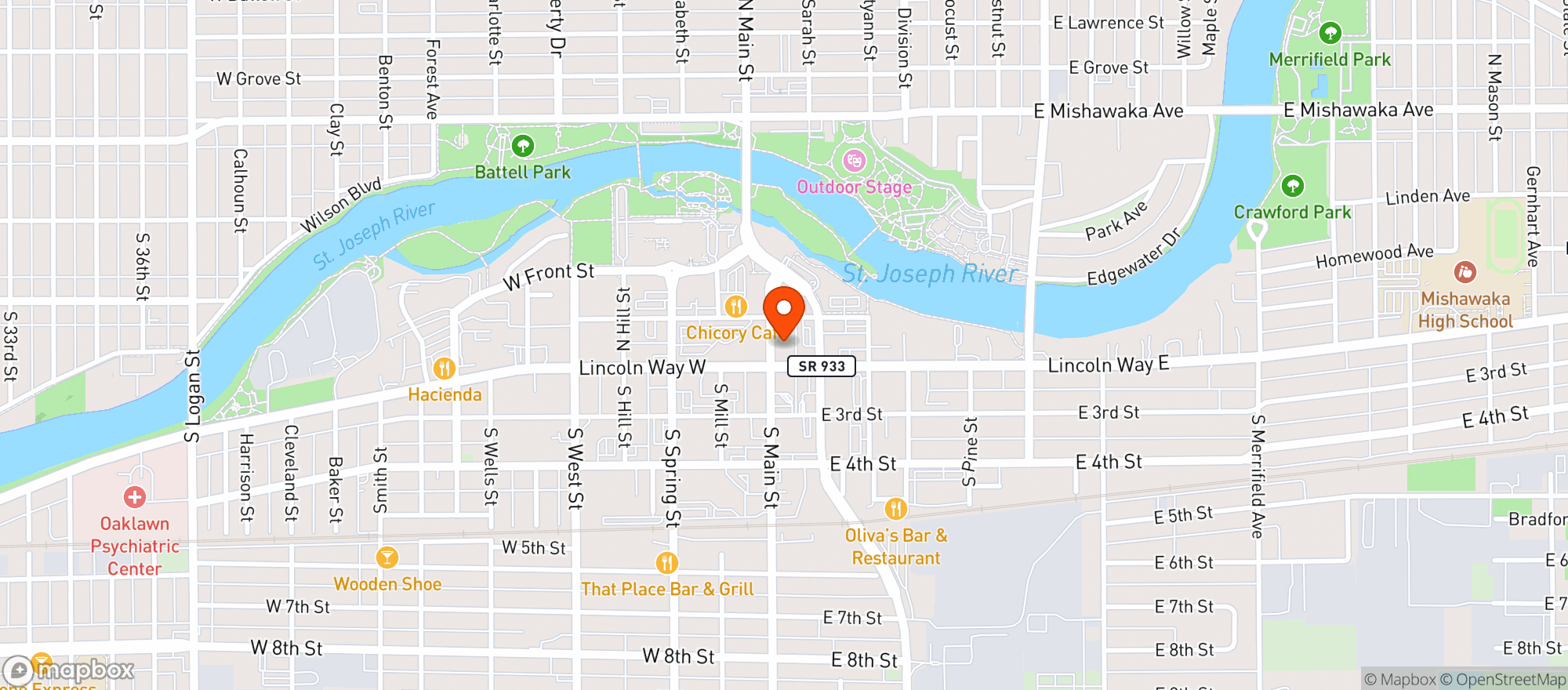 Map showing Funktional
