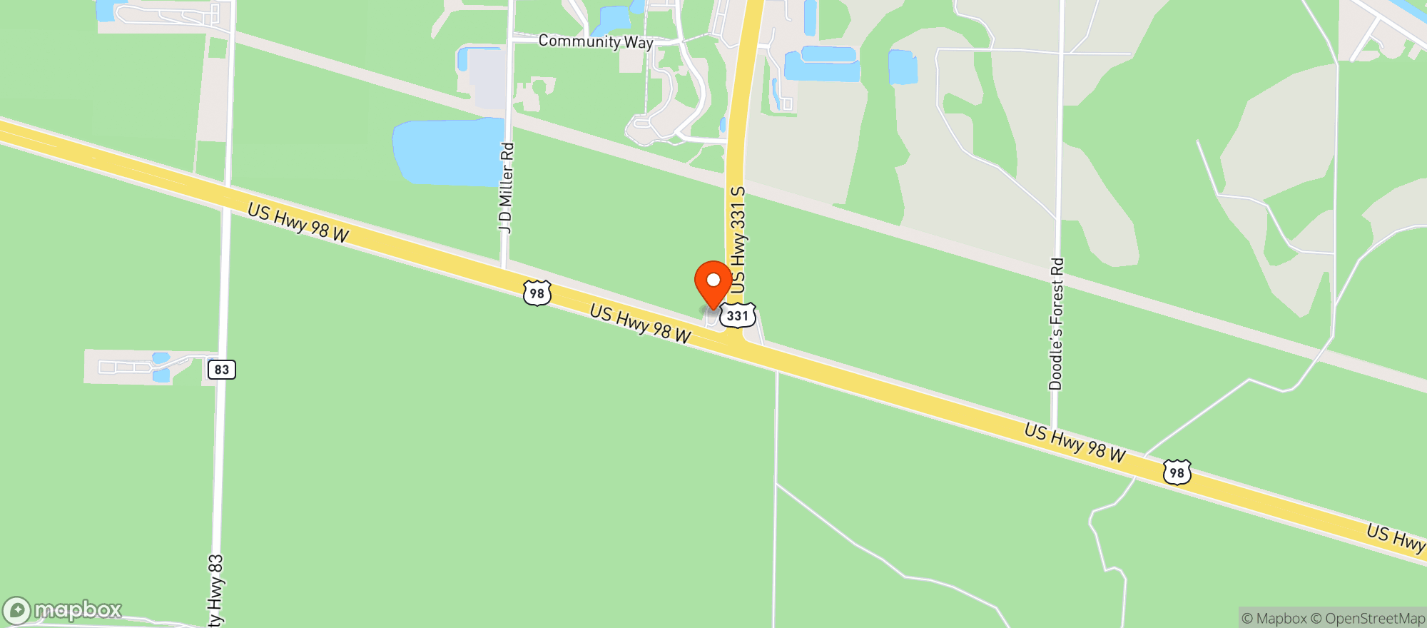 Map showing Cumberland Farms #900123