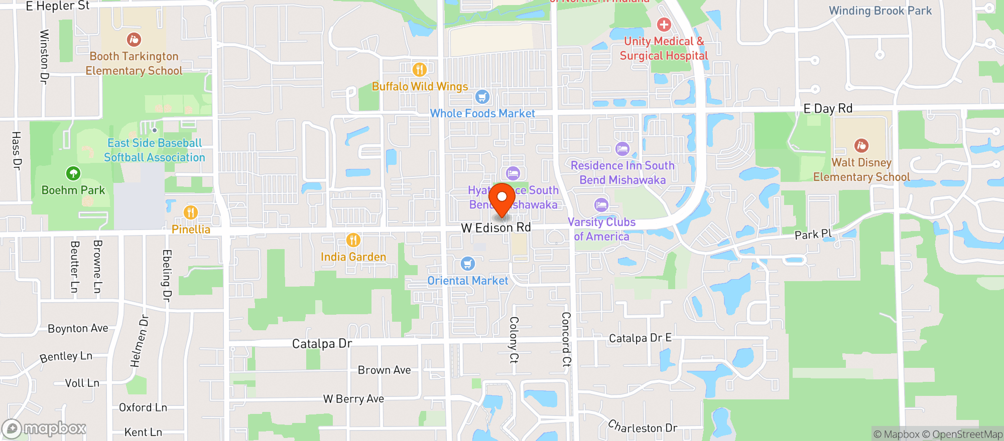Map showing Garden Patch Market