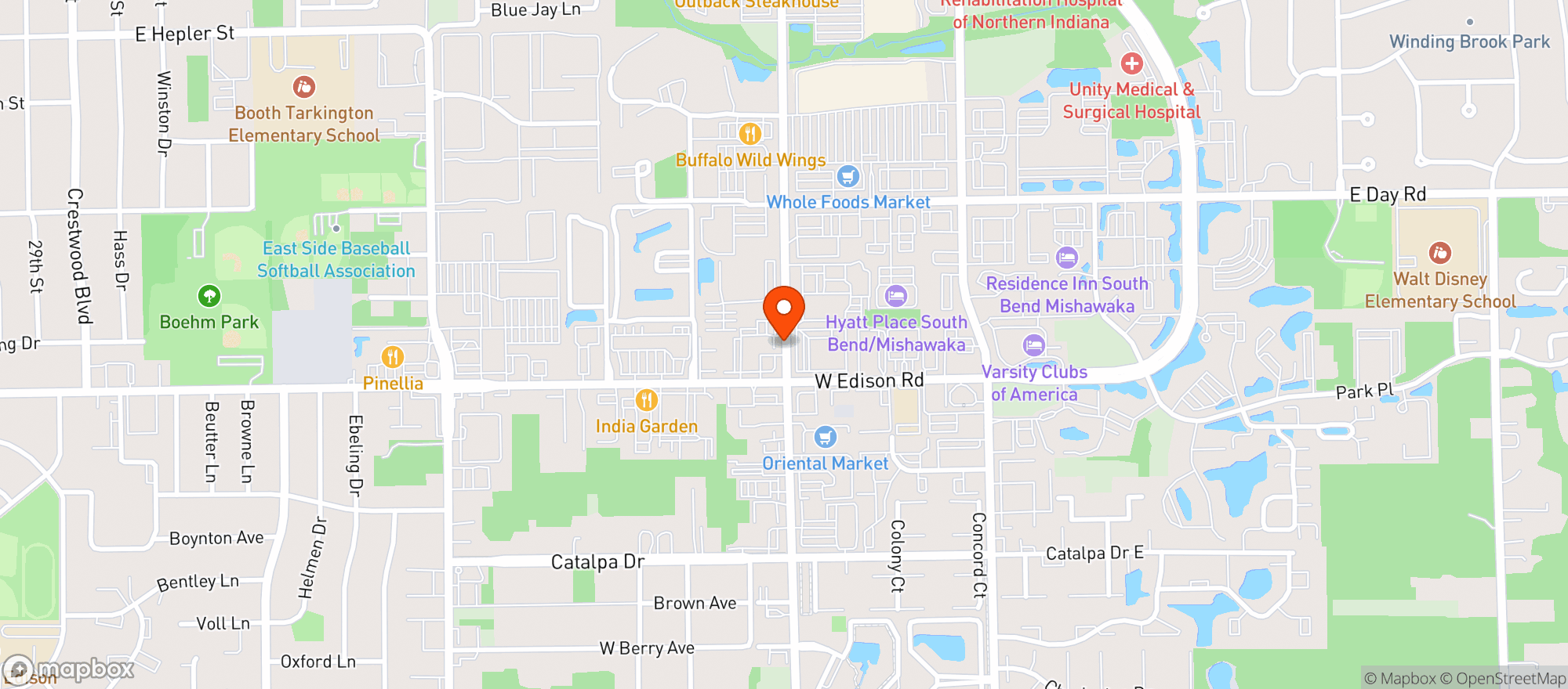 Map showing City Wide Liquors