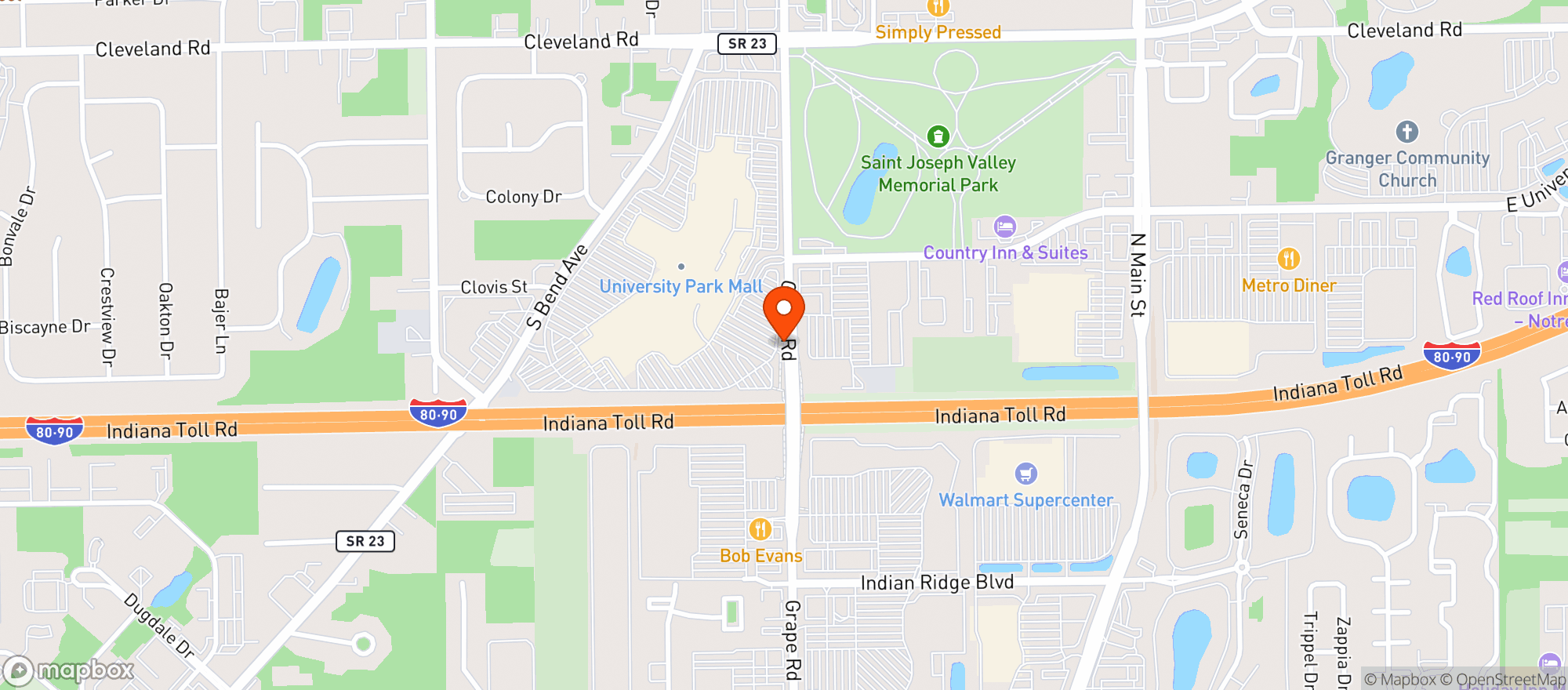 Map showing Gnc