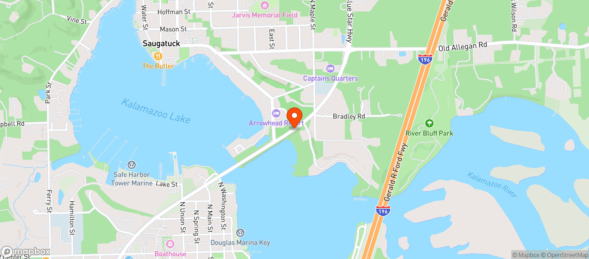 Map showing New Standard - Saugatuck
