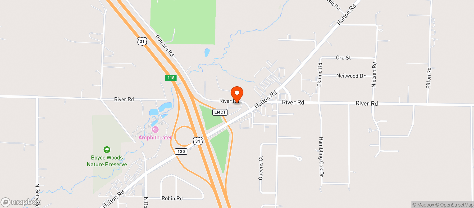 Map showing Health Hutt Michigan