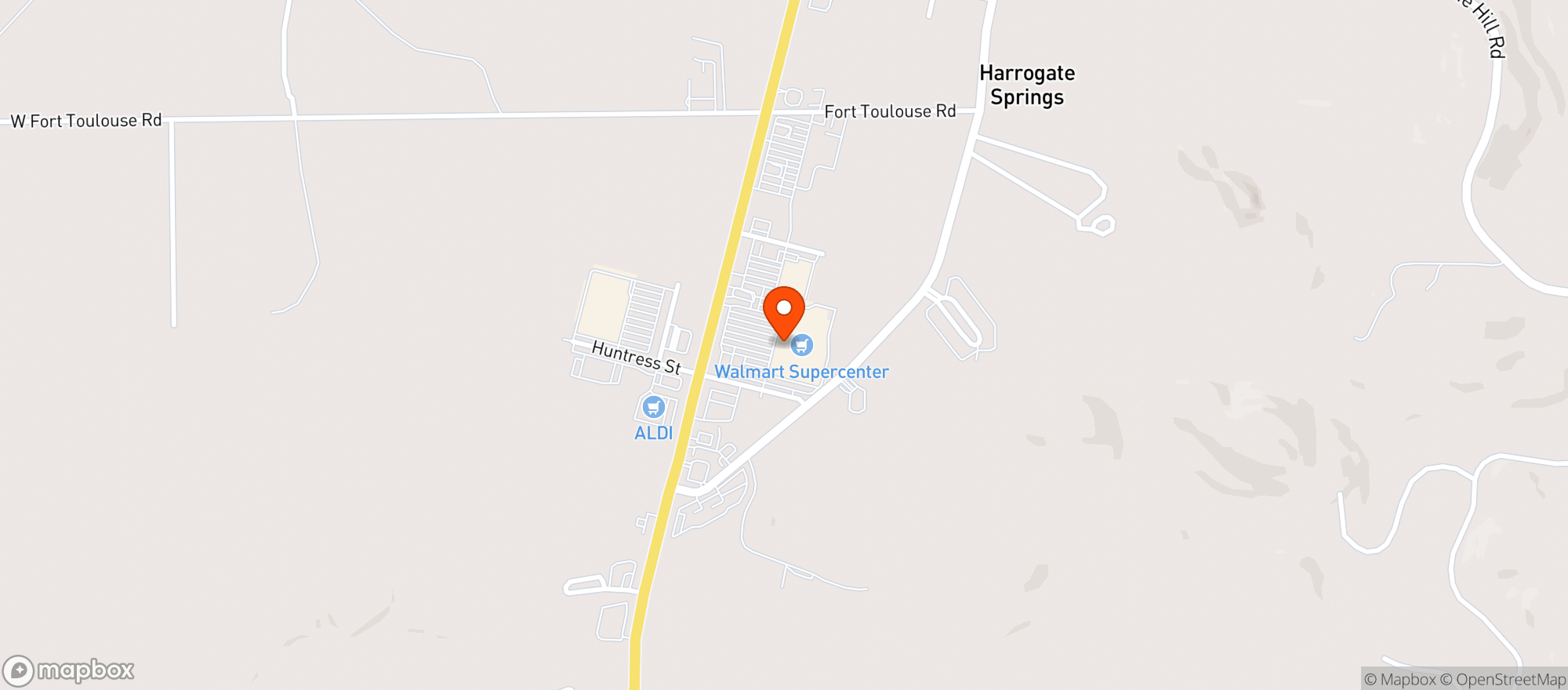 Map showing Walmart Supercenter